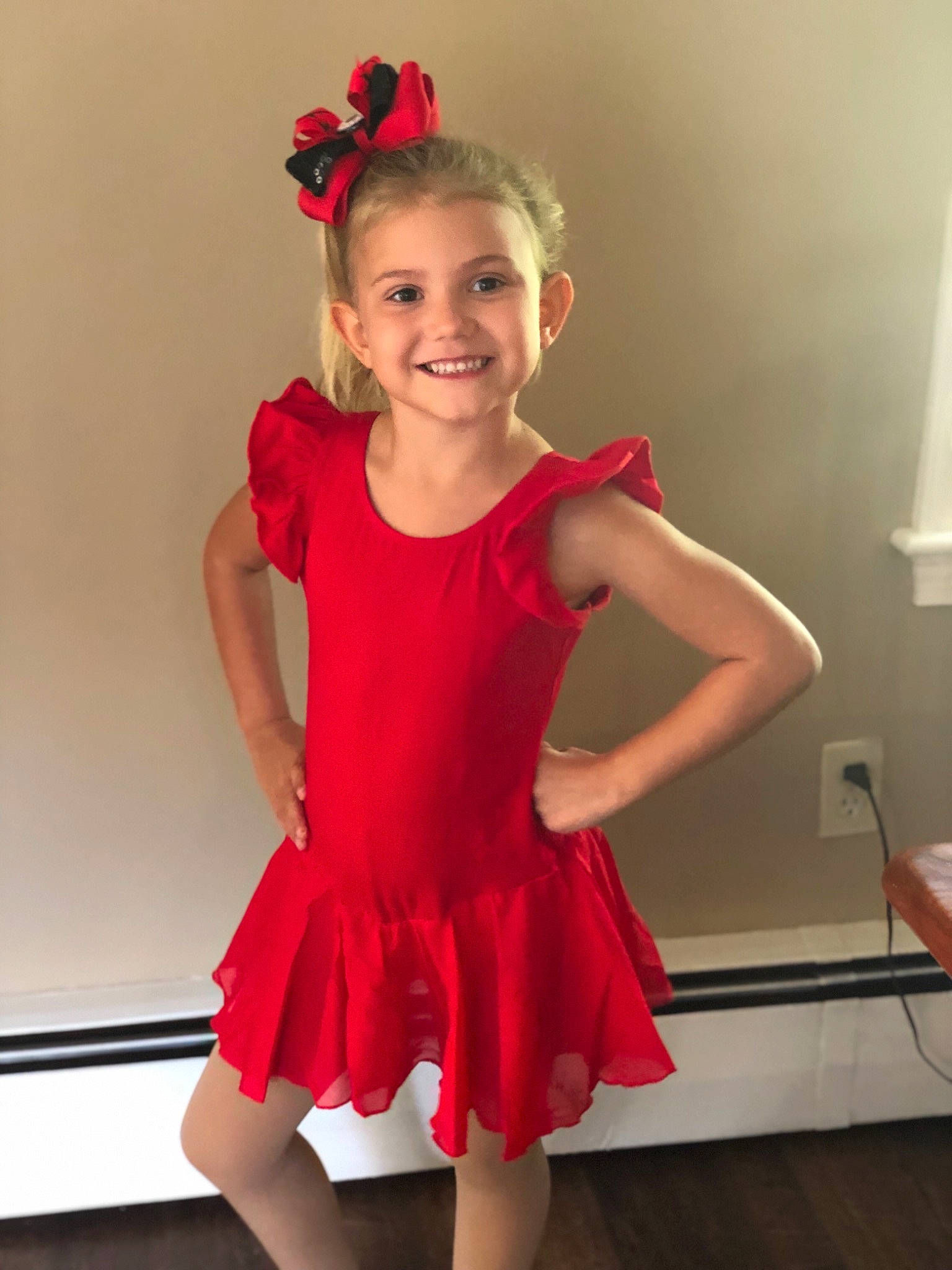 Aleena joined the competition — help win amazing prizes! ballet, ballet_dancer, ballet_tutu, child, child_model, clothing, costume, dance, dancer, dress, event, footwear, joy, leotard, performance, performing_arts, person, red, shoe, shoulder
