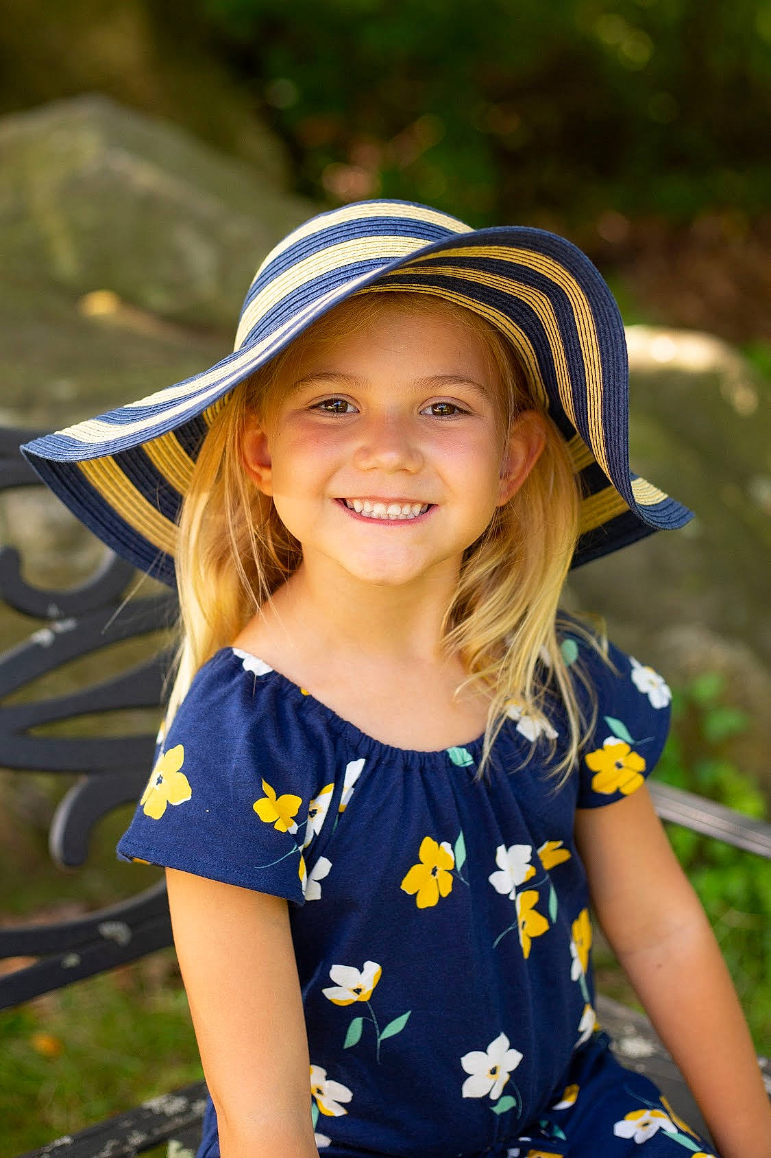 Aleena joined the competition — help win amazing prizes! beauty, blond, child, child_model, clothing, facial_expression, fashion_accessory, happy, hat, headgear, headwear, joy, long_hair, person, photography, portrait, portrait_photography, smile, summer, sun_hat