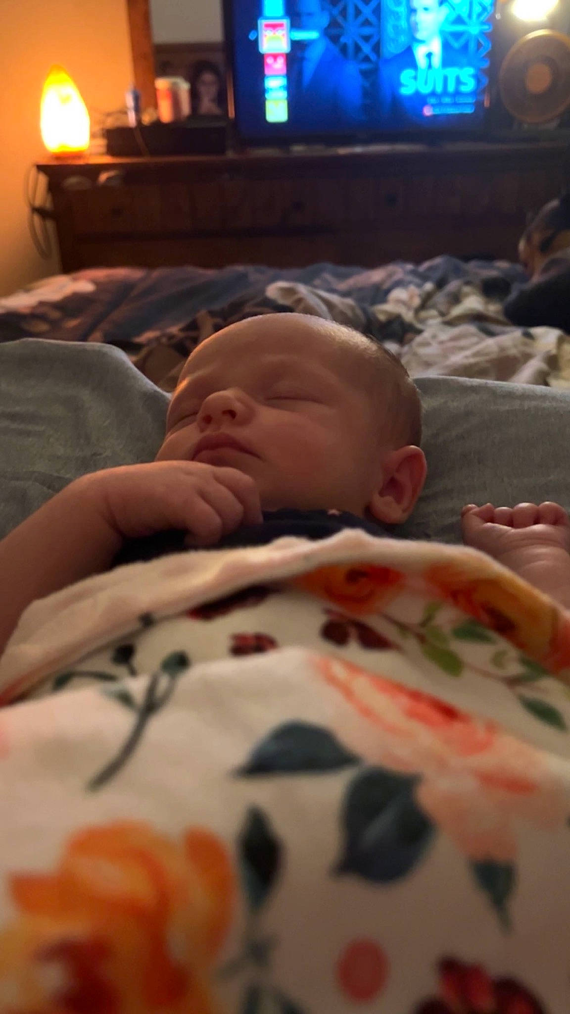 Alexandria joined the competition — help win amazing prizes! baby, bedtime, cheek, child, chin, comfort, eyebrow, finger, flesh, forehead, linens, living_room, mouth, nose, pattern, person, room, skin, sleep, television