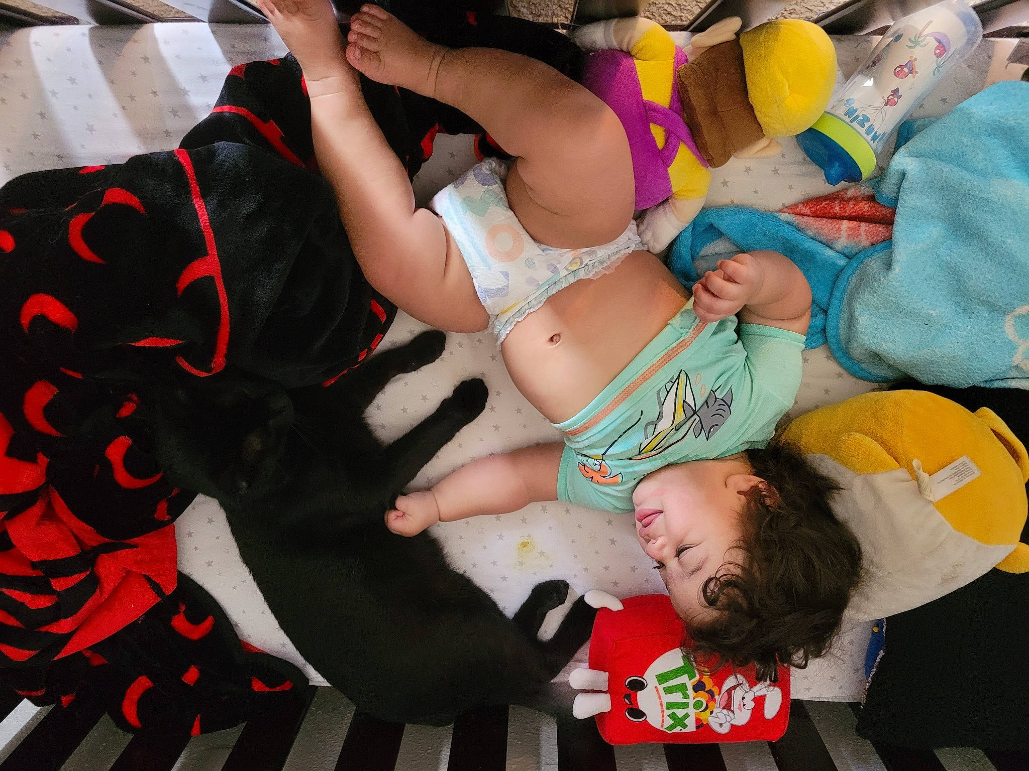 Ciel is registered to the contest to win money with this photo: abdomen, black, brassiere, chest, comfort, event, fun, hat, human_leg, jeans, knee, lap, leisure, mammal, pattern, people, person, shorts, snapshot, thigh