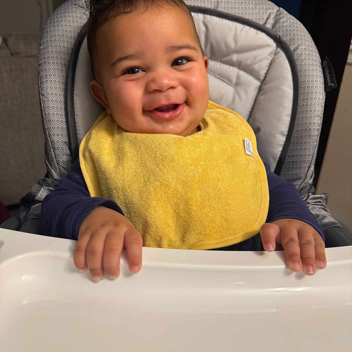 Amari joined the competition — help win amazing prizes! baby, babylaughing, bathing, bathtub, bib, bodypart, chair, face, finger, furniture, hand, happy, head, laughing, person, photography, portrait, sitting, smile, tub