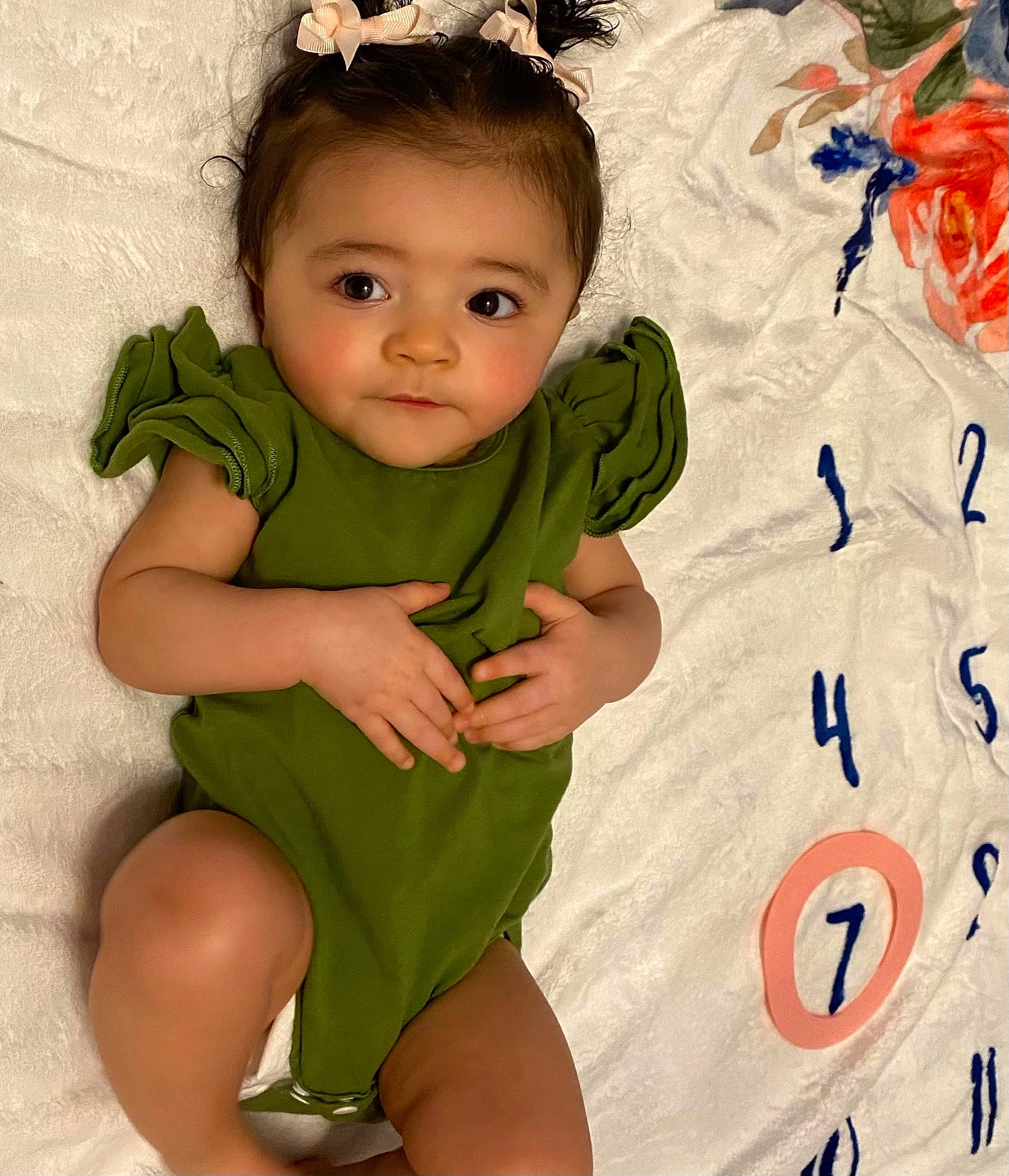 Kori joined the competition — help win amazing prizes! arm, baby, baby_toddler_clothing, cheek, chin, eye, face, finger, hair, hairstyle, happy, head, iris, neck, person, product, skin, sleeve, textile, thigh