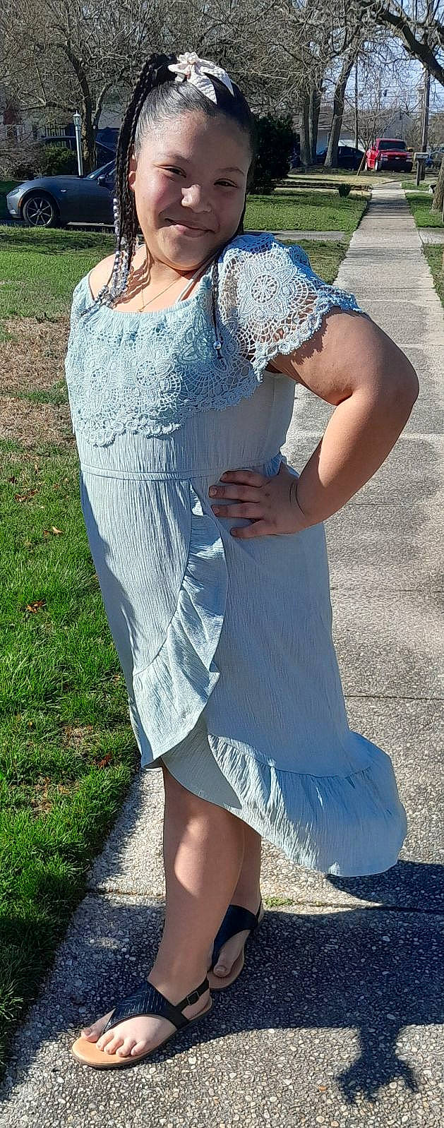 Anabella joined the competition — help win amazing prizes! blue, bridal_accessory, day_dress, dress, elbow, electric_blue, eyewear, fashion_design, formal_wear, gown, grass, hand, human_leg, joy, knee, leg, person, sleeve, thigh, trunk