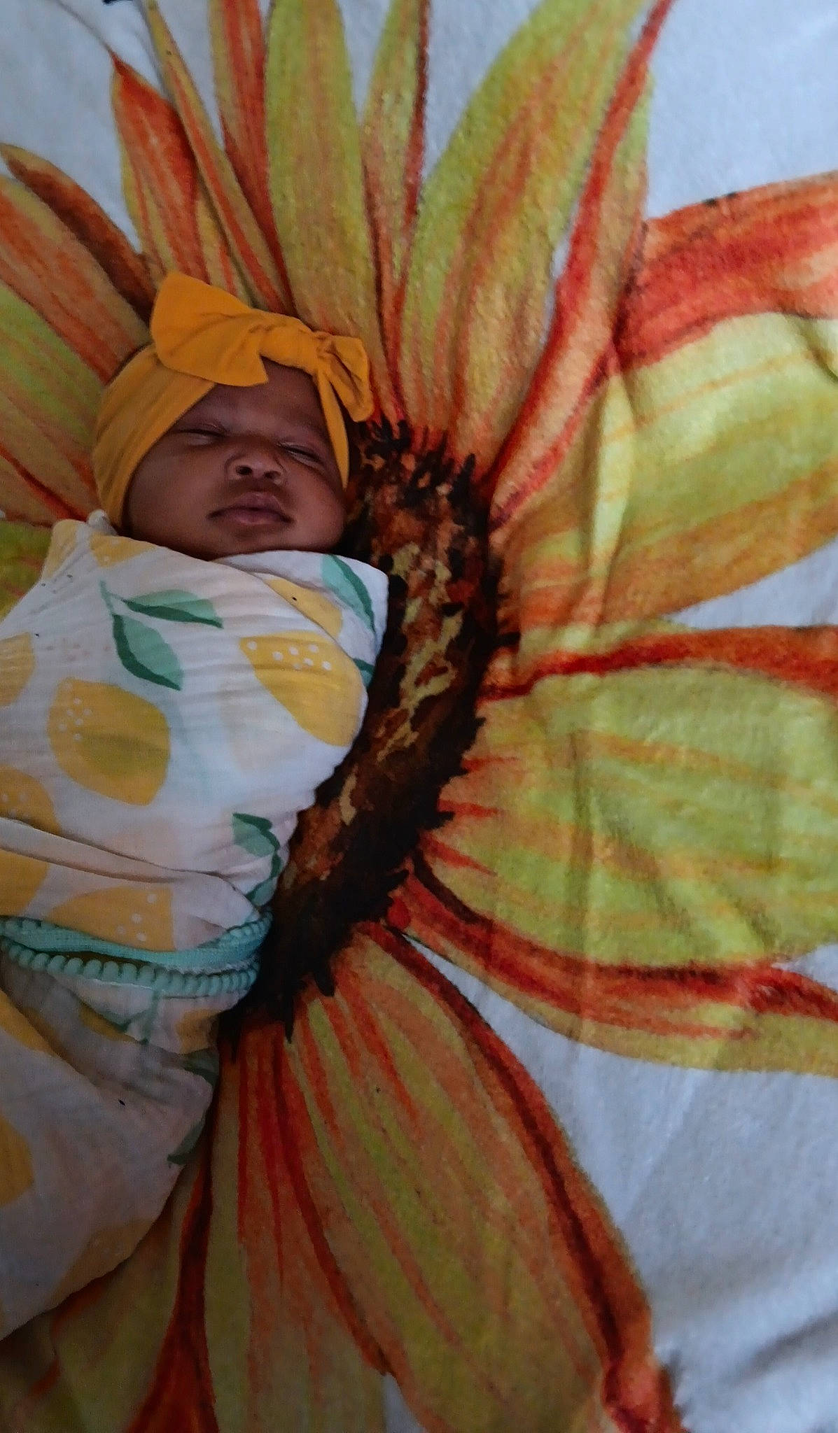 Avianna is registered to the contest to win money with this photo: art, baby, comfort, craft, creative_arts, flower, flowering_plant, headwear, herbaceous_plant, linens, paint, pattern, peach, person, petal, plant, terrestrial_plant, toddler, visual_arts