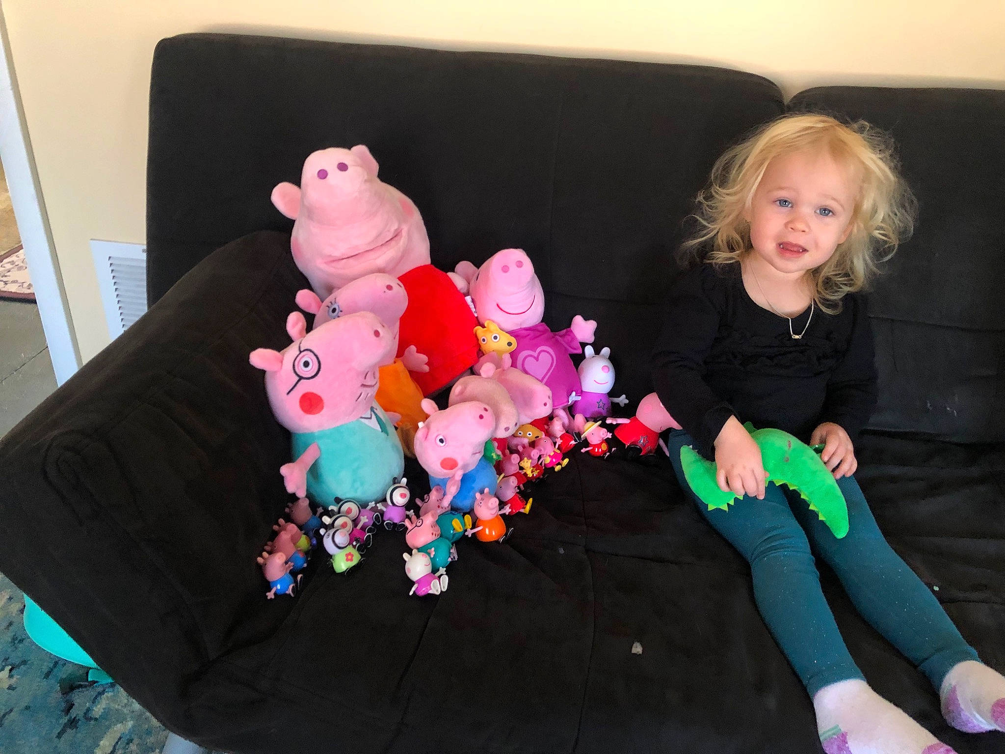 Juliet joined the competition — help win amazing prizes! active_pants, baby, baby_toddler_clothing, baby_toys, child, comfort, fun, knee, lap, magenta, person, pink, room, sitting, sock, stuffed_toy, t_shirt, textile, thigh, toddler