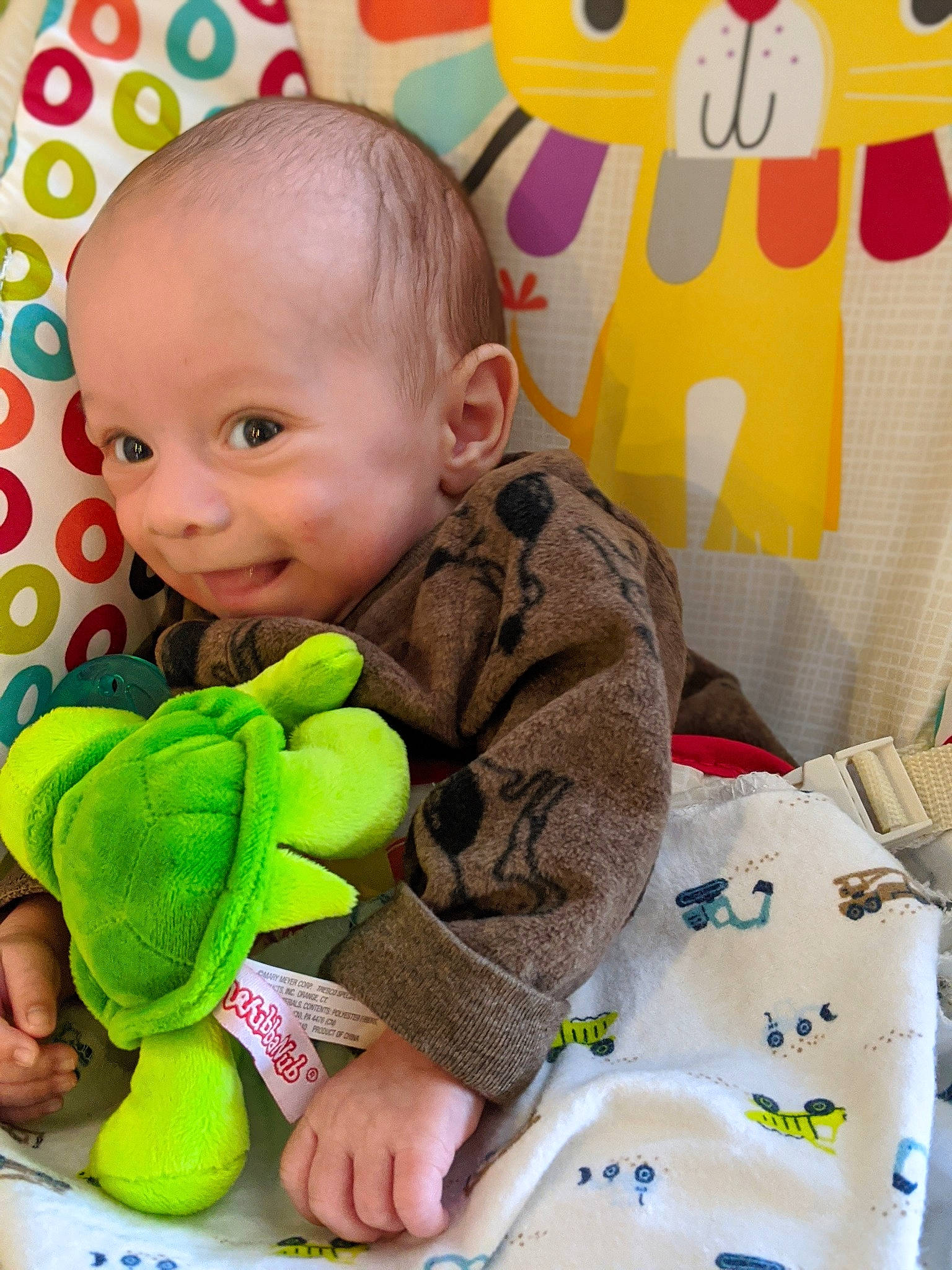 Abraham joined the competition — help win amazing prizes! baby, baby_playing_with_toys, baby_products, baby_toddler_clothing, baby_toys, child, finger, hand, human, linens, person, plush, sitting, stuffed_toy, textile, toddler, toy