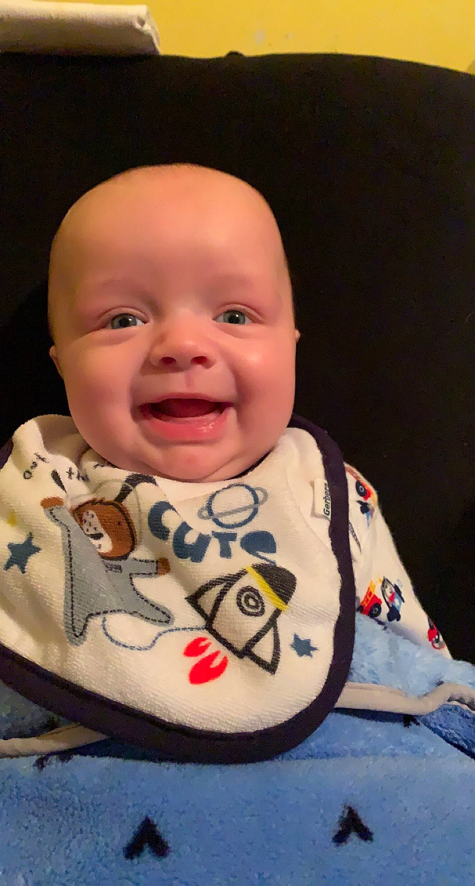 Mathew joined the competition — help win amazing prizes! baby, baby_products, baby_toddler_clothing, bib, cheek, child, chin, comfort, face, happy, linens, lip, neck, nose, outerwear, person, skin, sleeve, smile, t_shirt