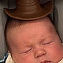 Rayden joined the competition — help win amazing prizes! adorable, baby, bib, child, close_up, cowboy_hat, cute, eyelashes, face, head, infant, mouth, newborn, peaceful, person, resting, seat, skin, sleeping, soft