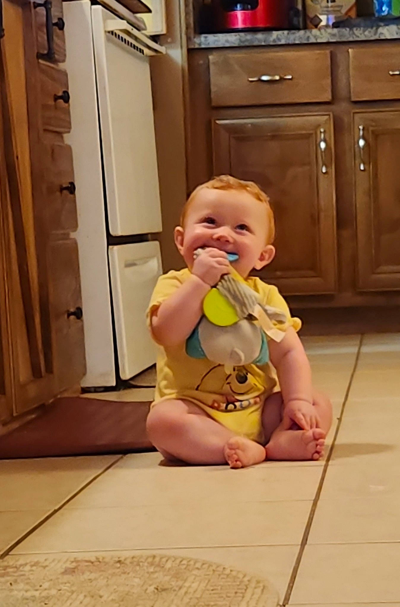 Levi joined the competition — help win amazing prizes! baby, cabinetry, chest_of_drawers, cupboard, drawer, dresser, finger, floor, flooring, fun, hardwood, home_appliance, joint, kitchen, leg, person, product, skin, smile, toddler