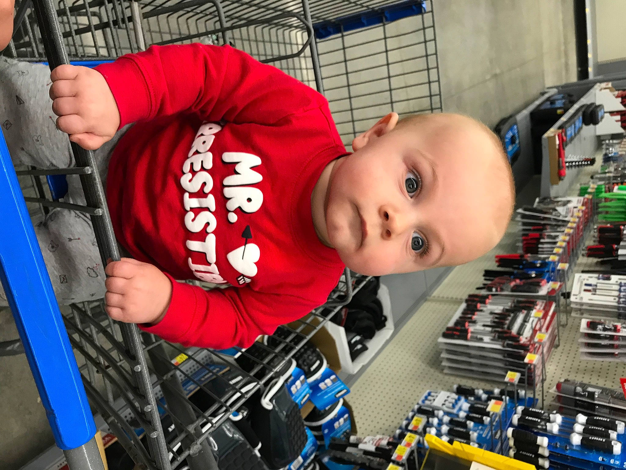 Bo joined the competition — help win amazing prizes! child, person, product, supermarket, toddler, vehicle