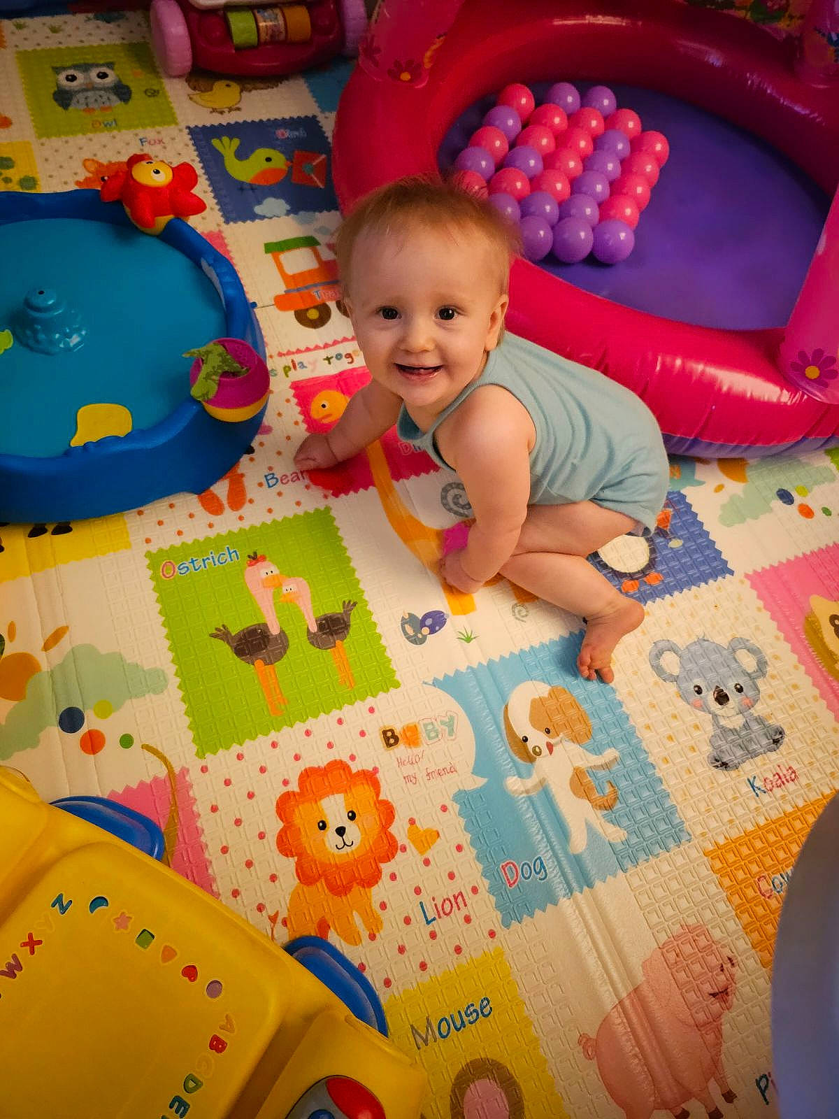 Ariella joined the competition — help win amazing prizes! art, baby, baby_playing_with_toys, baby_products, baby_toddler_clothing, baby_toys, child, comfort, flooring, fun, happy, joy, leisure, linens, person, play, playmat, product, smile, textile
