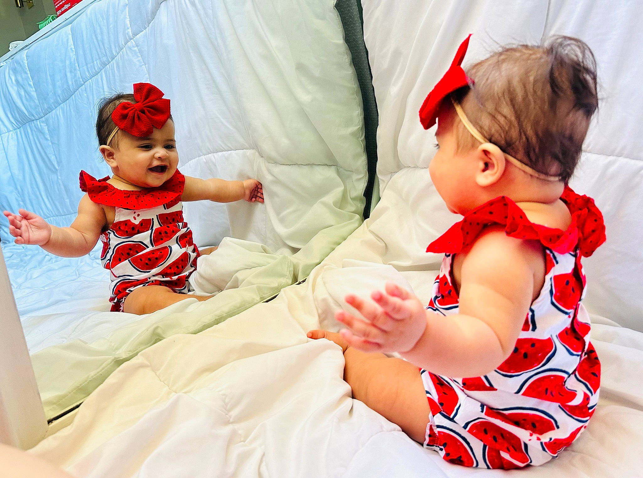 Charlotte-grace is registered to the contest to win money with this photo: baby, baby_toddler_clothing, child, comfort, dress, event, finger, foot, fun, gesture, happy, hat, headwear, person, photograph, pink, playing_with_kids, sitting, smile, textile