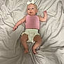 Cirilla joined the competition — help win amazing prizes! baby, infant, bed, blanket, clothing, headband, pink_top, cream_shorts, lying_down, skin, cute, child, soft, indoors, portrait, one_person, small_child, sleepwear, resting, young