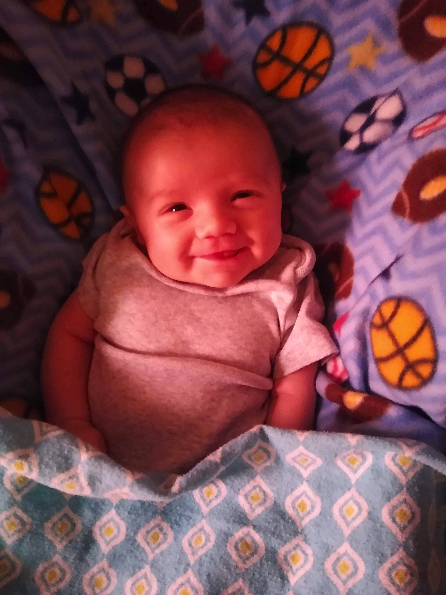 Braden is registered to the contest to win money with this photo: baby, cheek, child, eye, face, head, joy, mouth, person, skin, sleep, smile, toddler