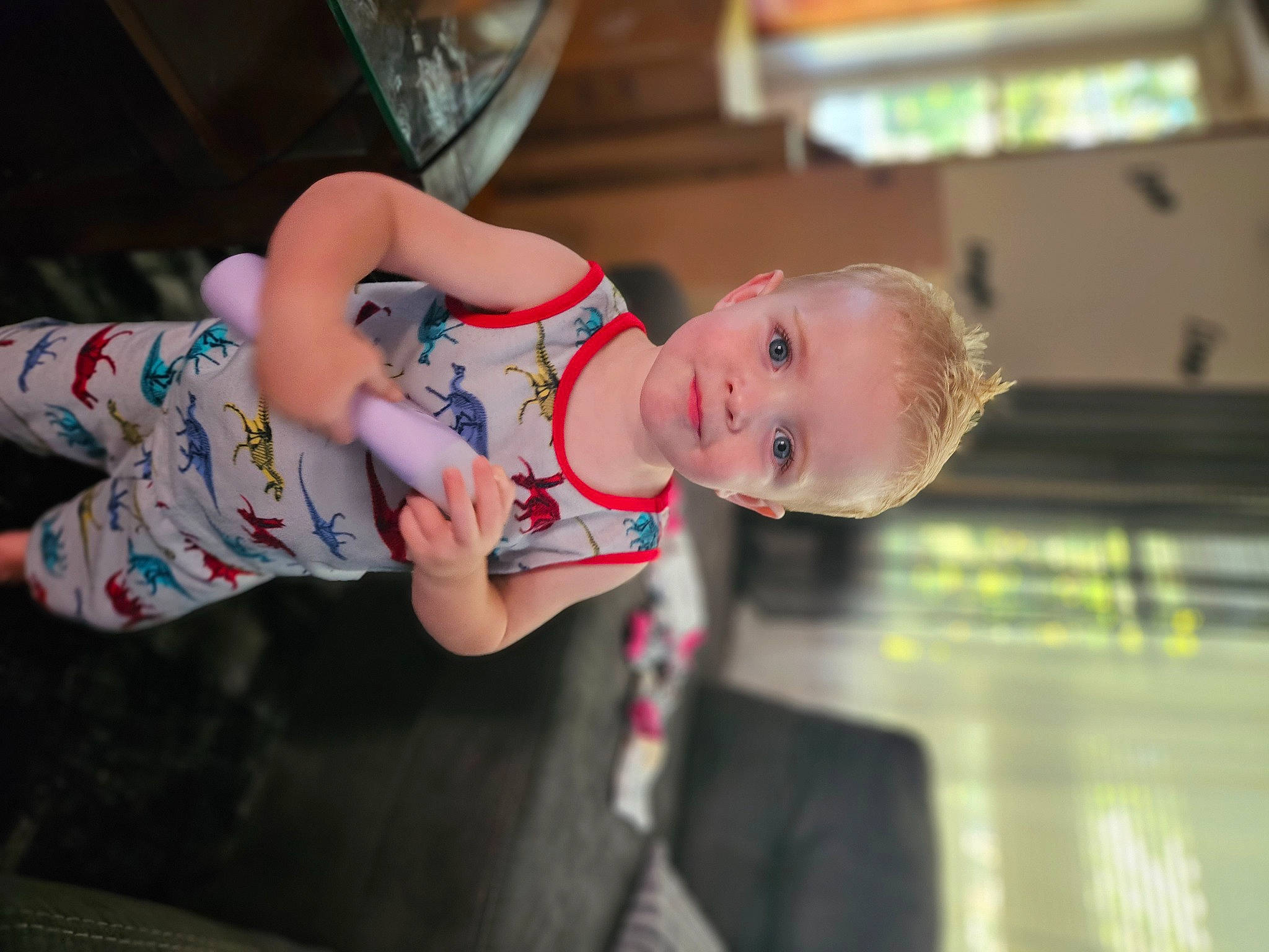 Kash joined the competition — help win amazing prizes! baby, baby_products, baby_toddler_clothing, child, event, fun, happy, human_leg, joy, leisure, mammal, person, recreation, room, sitting, smile, toddler, vacation, vertebrate, wood