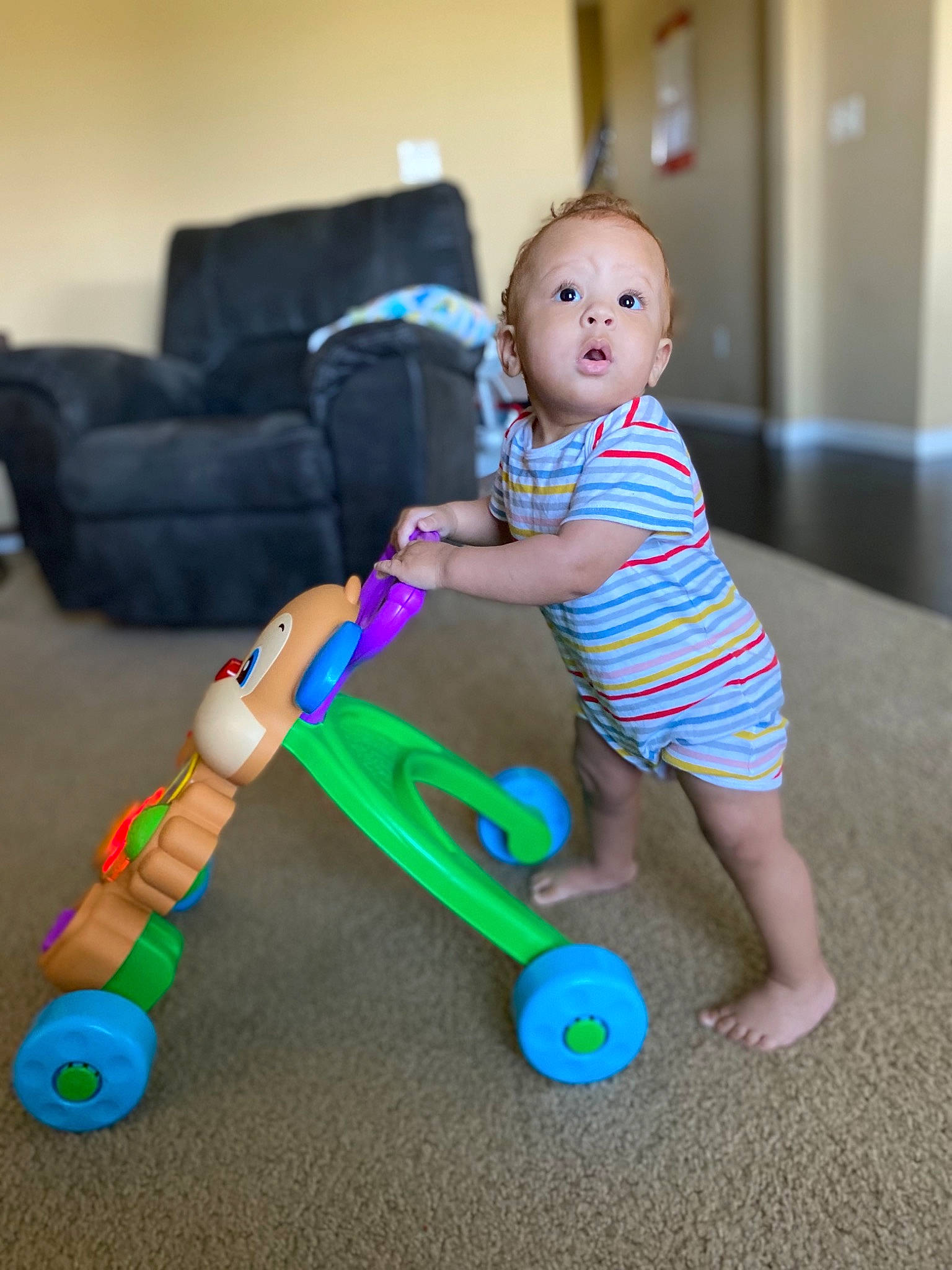 Ermias joined the competition — help win amazing prizes! baby, child, kick_scooter, person, play, product, surprise, toddler, vehicle