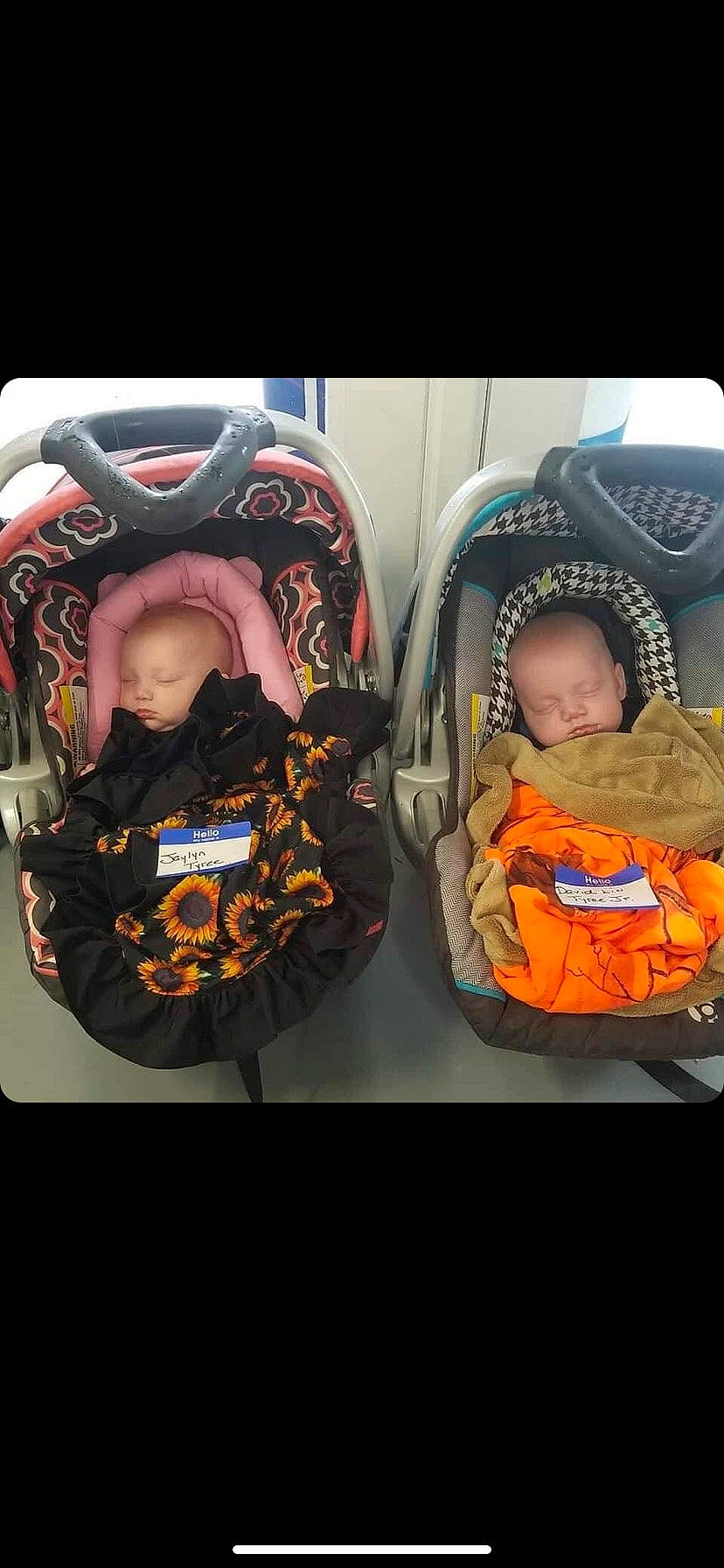 David Jr is registered to the contest to win money with this photo: auto_part, baby, baby_carriage, baby_products, baby_safety, baby_sleeping, baby_toddler_clothing, bag, car_seat, child, comfort, fashion_accessory, font, orange, pattern, person, personal_protective_equipment, sitting, tints_and_shades, toddler