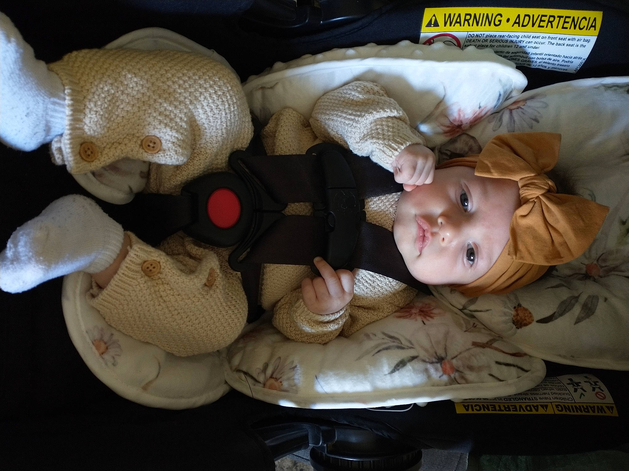 Adelynn is registered to the contest to win money with this photo: baby, baby_products, baby_toddler_clothing, cheek, child, comfort, hat, headwear, person, personal_protective_equipment, smile, toddler, wood