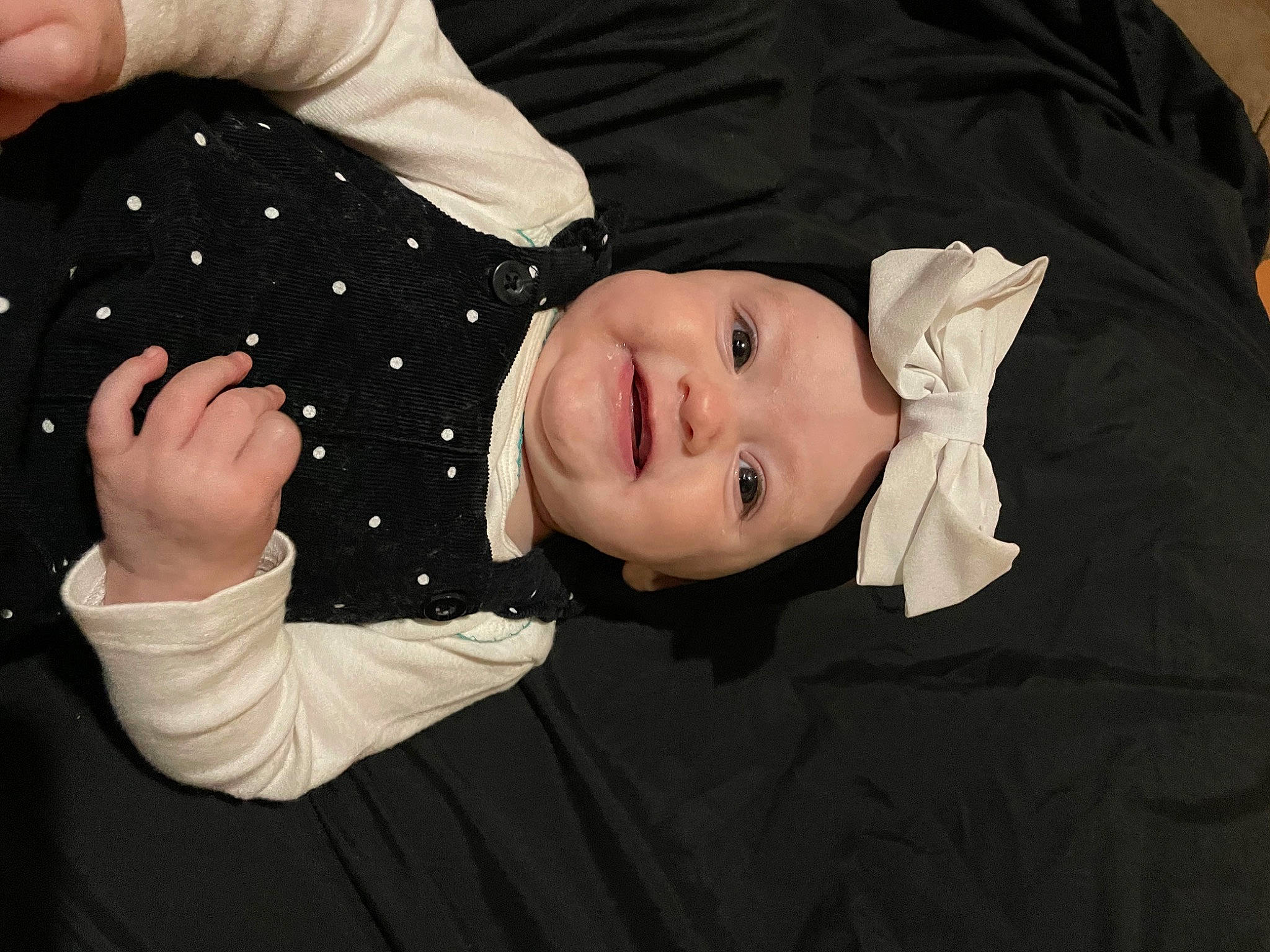 Oaklynn joined the competition — help win amazing prizes! baby, baby_toddler_clothing, button, cheek, child, collar, comfort, dress_shirt, eye, flash_photography, fun, gesture, happy, head, headwear, person, sleeve, smile, thumb, toddler