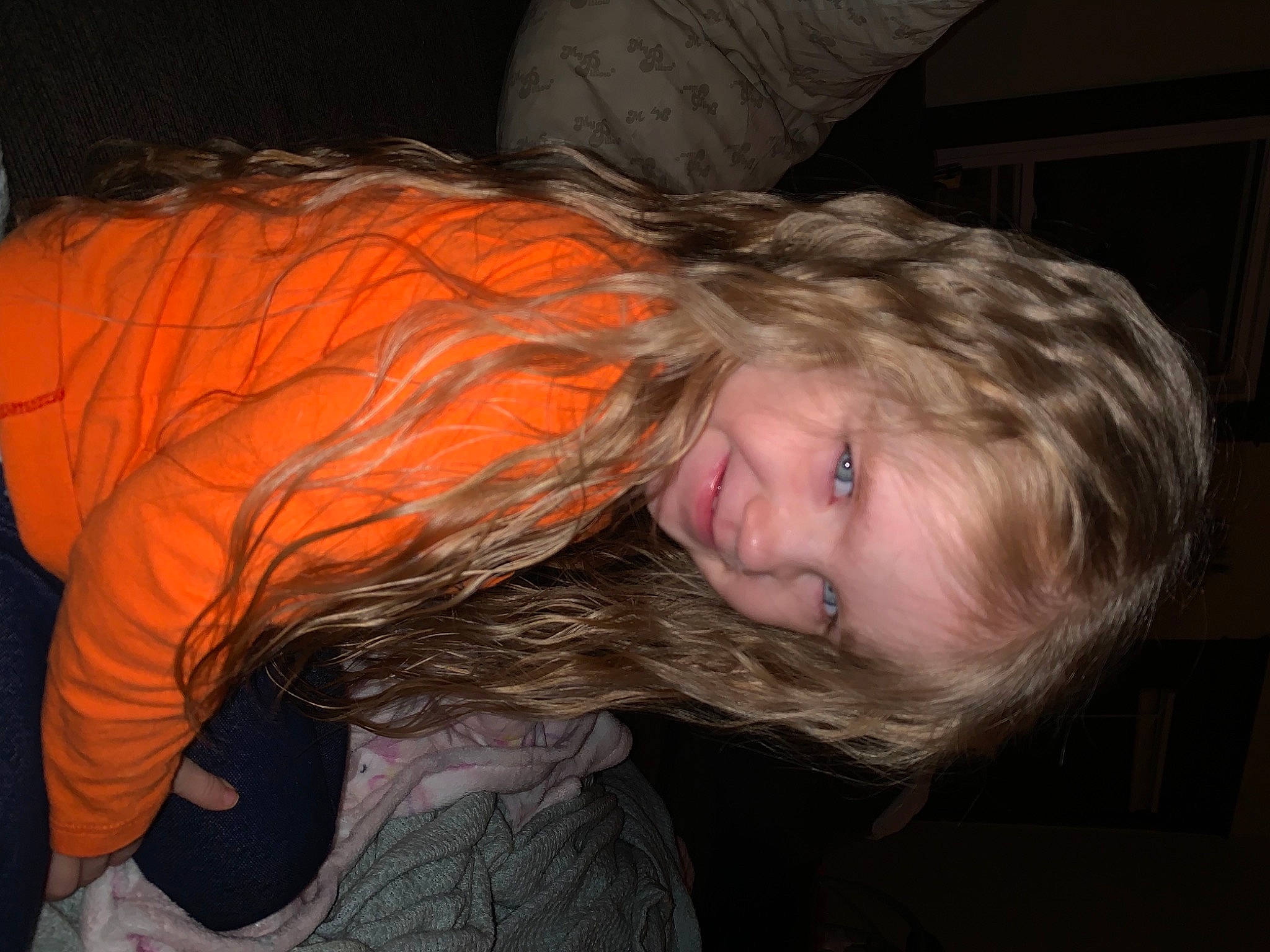 Haylen is registered to the contest to win money with this photo: blond, brown_hair, cheek, child, comfort, darkness, eyelash, feathered_hair, flash_photography, flesh, fun, fur, hair_coloring, layered_hair, night, nose, person, sitting, smile, tree