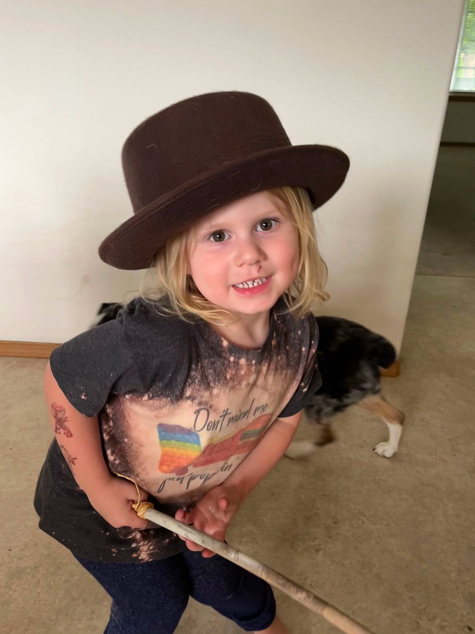 Kennedi joined the competition — help win amazing prizes! blond, brown_hair, child, eye, flash_photography, flooring, fun, happy, hat, headwear, human_body, joy, long_hair, mammal, neck, person, skin, sleeve, smile, sun_hat