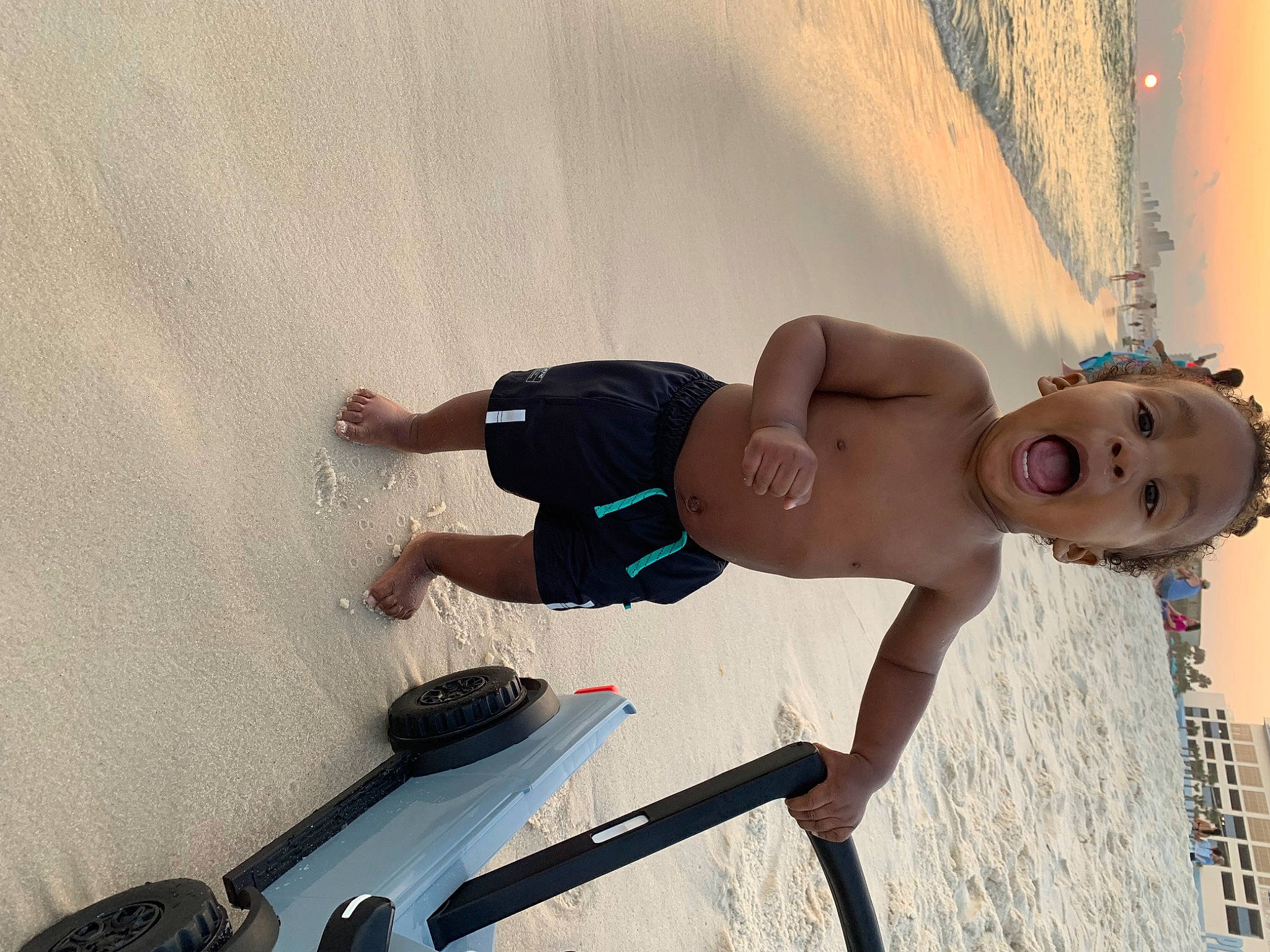 Prince joined the competition — help win amazing prizes! arm, barechested, beach, chest, elbow, eyewear, foot, fun, human_leg, knee, landscape, leg, leisure, people_on_beach, person, recreation, shorts, sports_equipment, sun_tanning, surprise