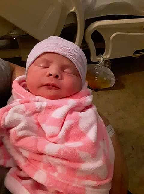 Leslie joined the competition — help win amazing prizes! baby, birth, cheek, child, headgear, person, pink, skin, toddler