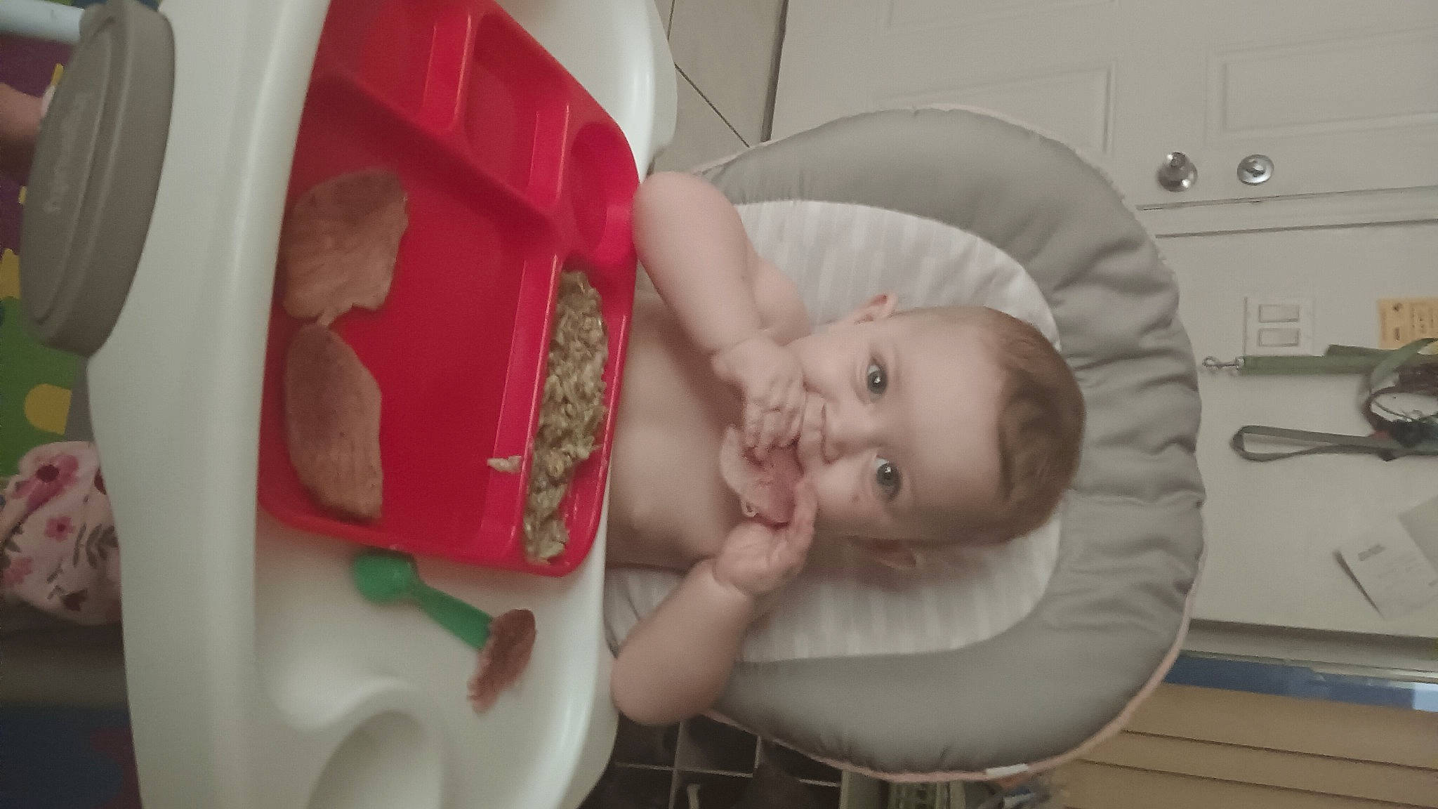 Autumn-marie is registered to the contest to win money with this photo: baby, baby_products, baby_safety, baby_toddler_clothing, carmine, child, comfort, flooring, fun, infant_bed, mouth, person, plastic, play, product, room, sitting, skin, toddler