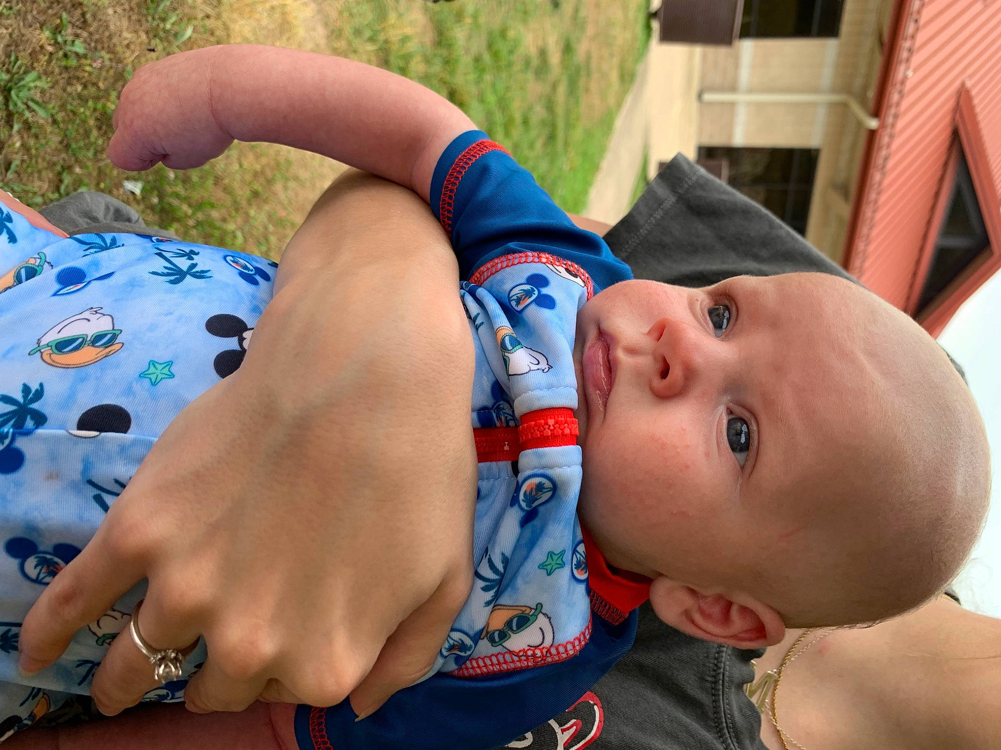 Nolan joined the competition — help win amazing prizes! baby, elbow, eyelash, finger, fun, gesture, grass, hand, happy, human_leg, joint, leisure, muscle, nail, person, skin, summer, thigh, thumb, toddler