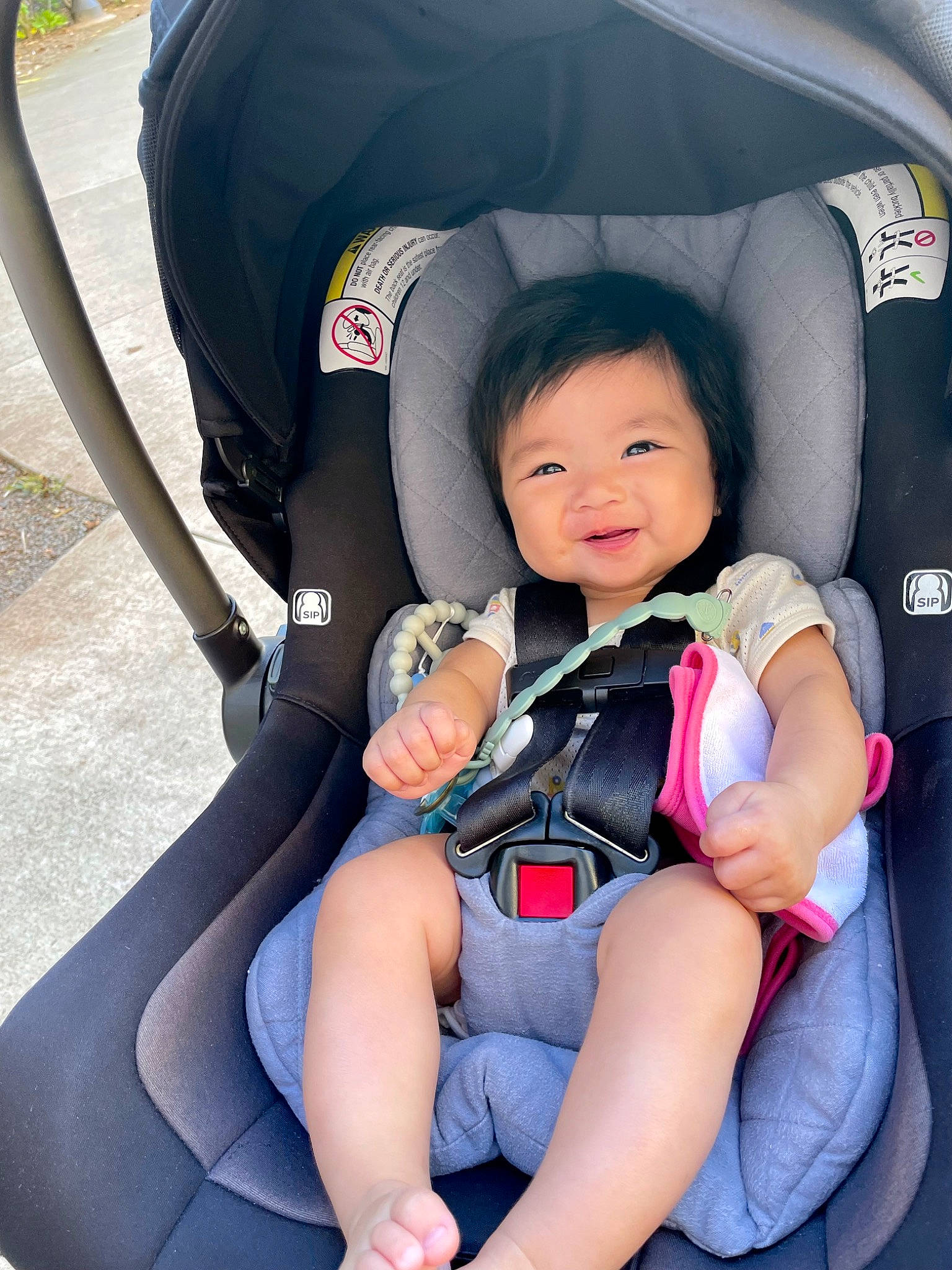 Rowe joined the competition — help win amazing prizes! auto_part, automotive_design, automotive_exterior, automotive_tire, automotive_wheel_system, baby_carriage, baby_in_car_seat, car_seat, car_seat_cover, comfort, fun, happy, head_restraint, lap, motor_vehicle, person, smile, steering_wheel, thigh, toddler