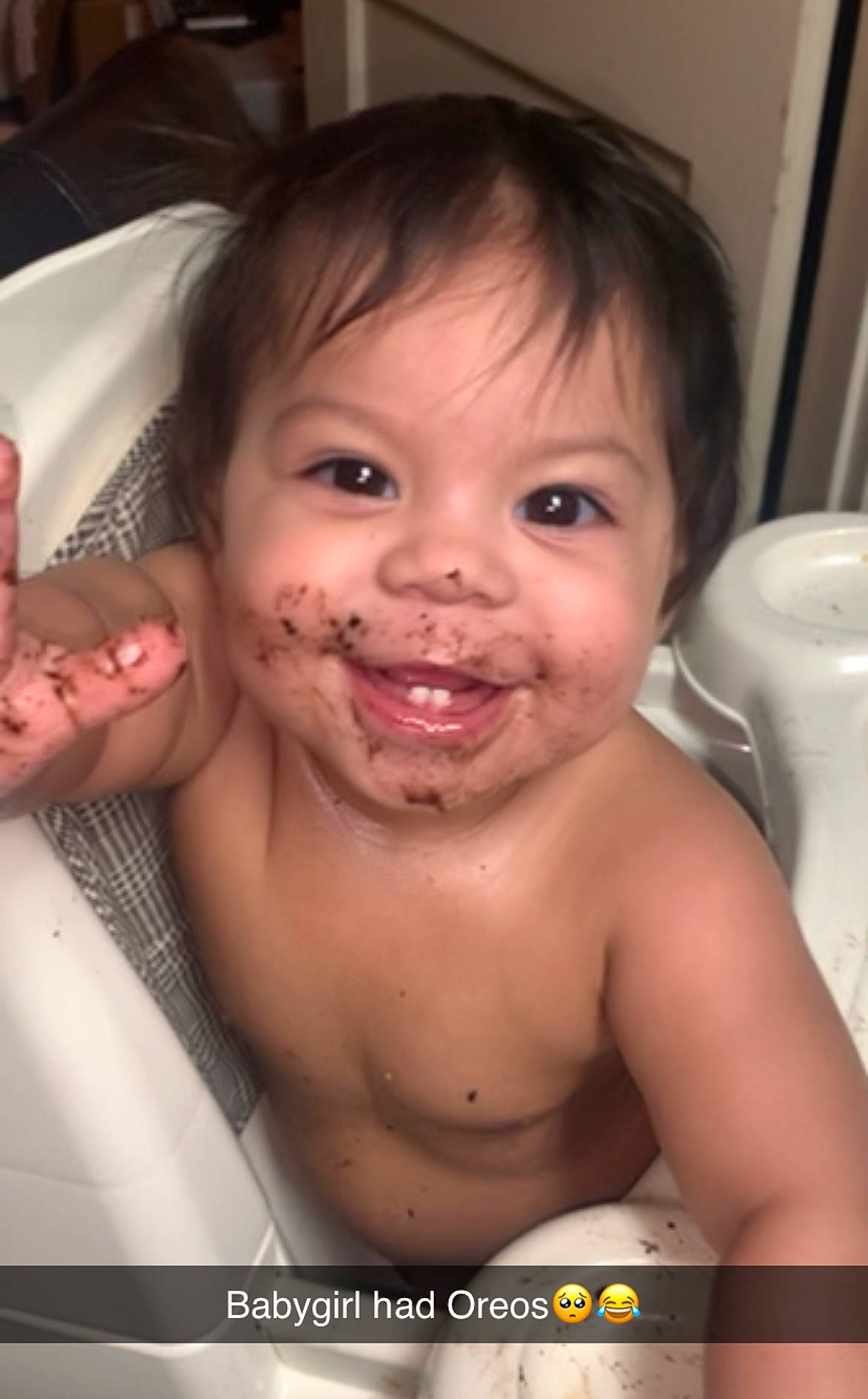 Vanellope is registered to the contest to win money with this photo: cheek, chin, ear, eye, eyebrow, eyelash, finger, forehead, gesture, hair, happy, iris, jaw, joy, lip, mouth, muscle, nose, person, skin