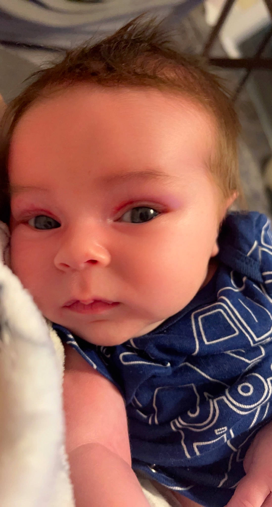 Killian Archer is registered to the contest to win money with this photo: baby, baby_toddler_clothing, cheek, child, chin, comfort, ear, eyebrow, eyelash, fun, happy, human_body, iris, lip, mouth, nose, person, sitting, skin, sleeve