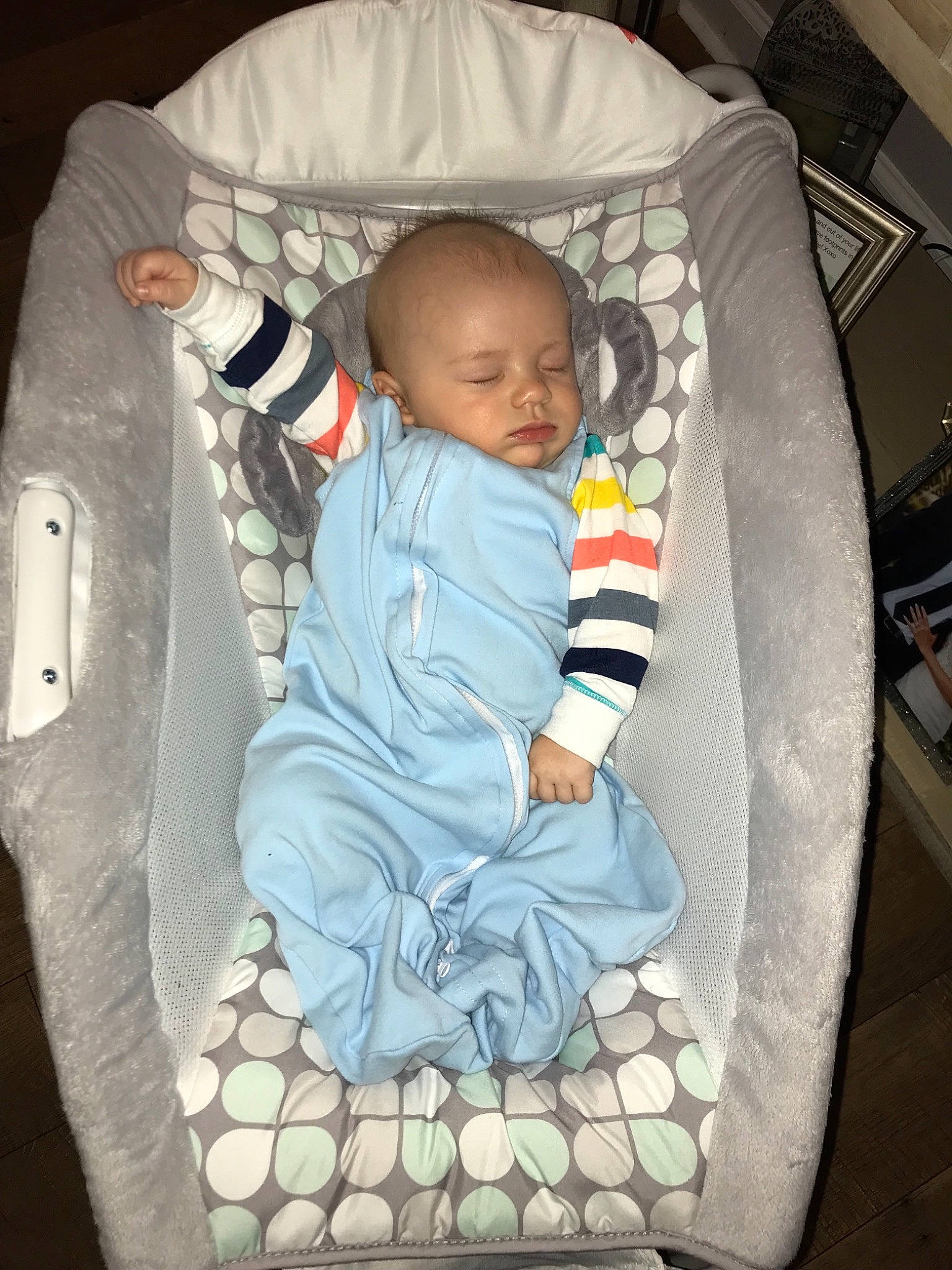 Canaan is registered to the contest to win money with this photo: baby, baby_carriage, baby_in_car_seat, baby_products, baby_safety, baby_sleeping, baby_toddler_clothing, car_seat, child, comfort, infant_bed, person, product, sleep, toddler