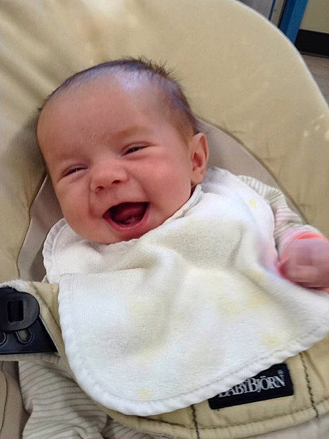 Henley is registered to the contest to win money with this photo: baby, baby_laughing, baby_making_funny_faces, cheek, child, chin, face, facial_expression, head, laugh, lip, mouth, nose, person, product, skin, smile, toddler, yawn