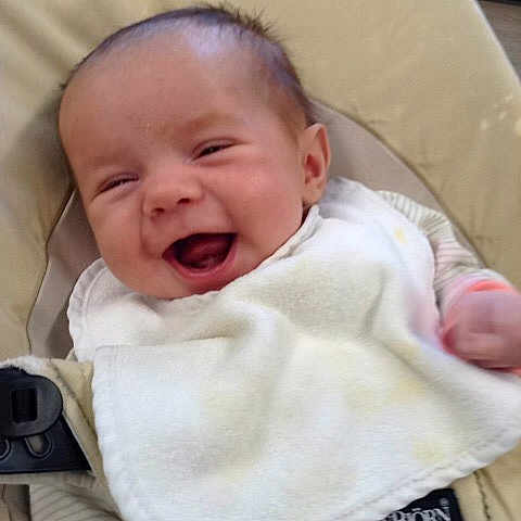 Henley is registered to the contest to win money with this photo: baby, baby_laughing, baby_making_funny_faces, cheek, child, chin, face, facial_expression, head, laugh, lip, mouth, nose, person, product, skin, smile, toddler, yawn