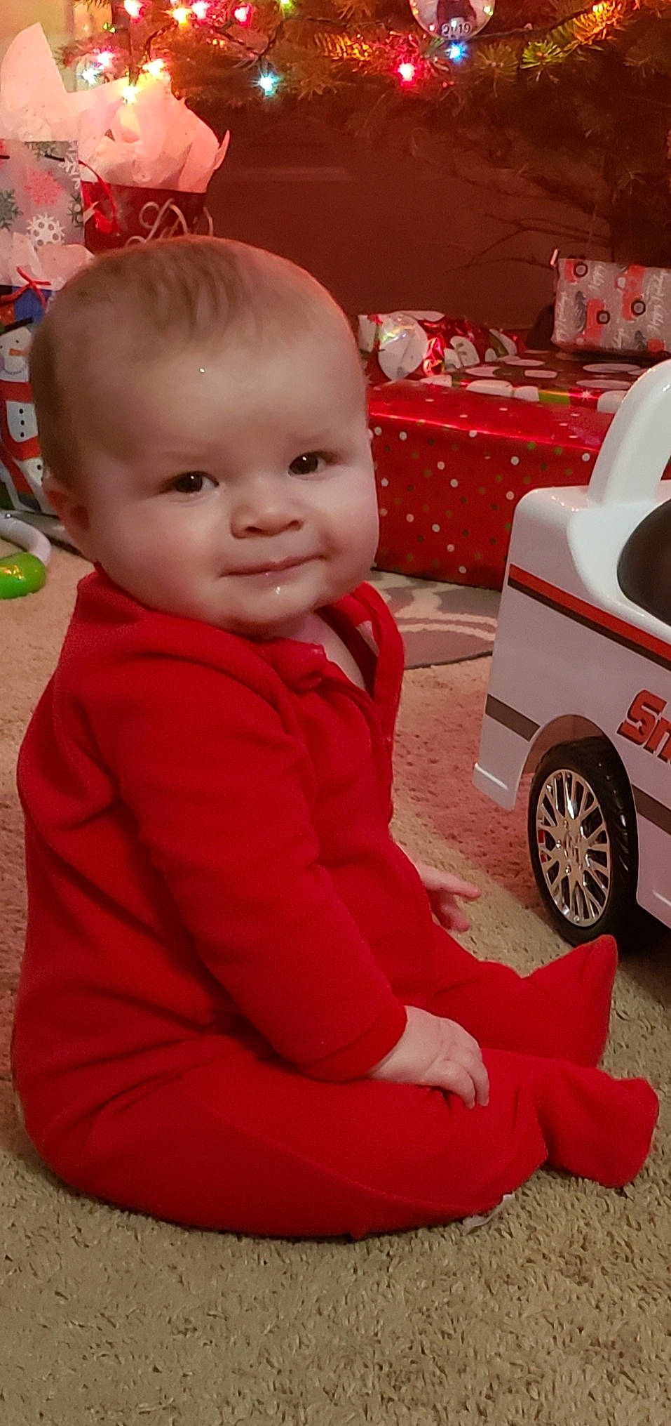 Jace joined the competition — help win amazing prizes! baby, baby_products, child, person, product, sitting, toddler