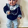 Eyden a rejoint le concours — aidez-le/la à gagner de superbes lots ! baby, toddler, child, face, blue_eyes, hoodie, striped_shirt, jeans, socks, glasses, standing, indoor, wooden_floor, white_wall, portrait, smile, hands, cheeks, short_hair, cute
