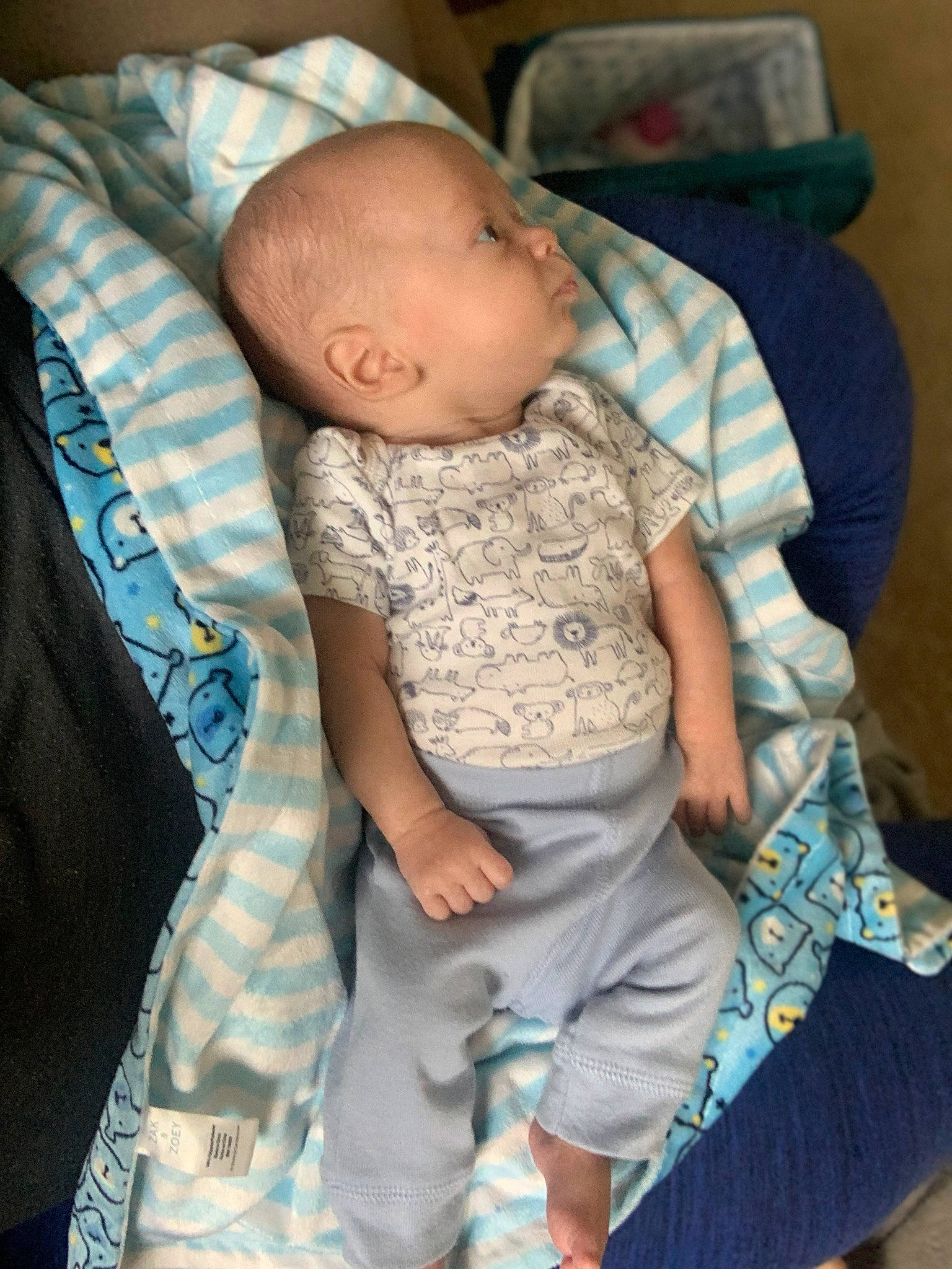 Kameron is registered to the contest to win money with this photo: baby, baby_products, baby_toddler_clothing, child, person, product, sitting, skin, sleep, smile, toddler