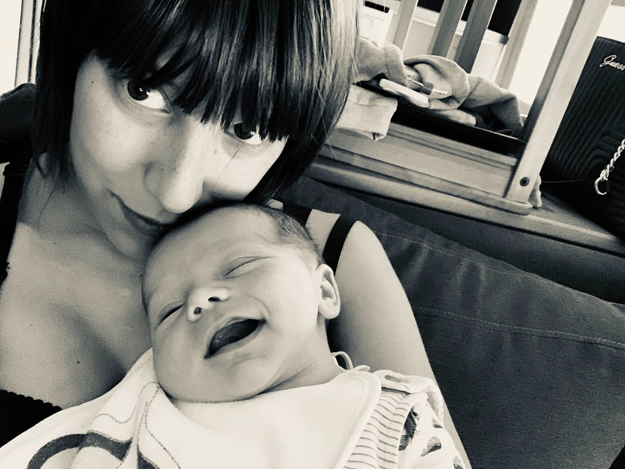 Nolan participe au concours pour gagner de l'argent avec cette photo : baby, beauty, black, black_and_white, child, cool, eye, face, facial_expression, fun, hand, love, monochrome, nose, person, photograph, photography, selfie, smile, snapshot