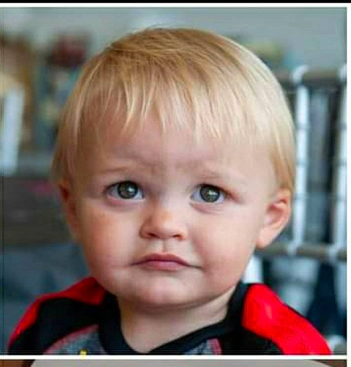 Owyn joined the competition — help win amazing prizes! baby, baby_toddler_clothing, bangs, blond, brown_hair, cheek, child, ear, eyelash, hair, happy, human_body, jaw, nose, person, photo_caption, portrait_photography, selfie, sleeve, smile