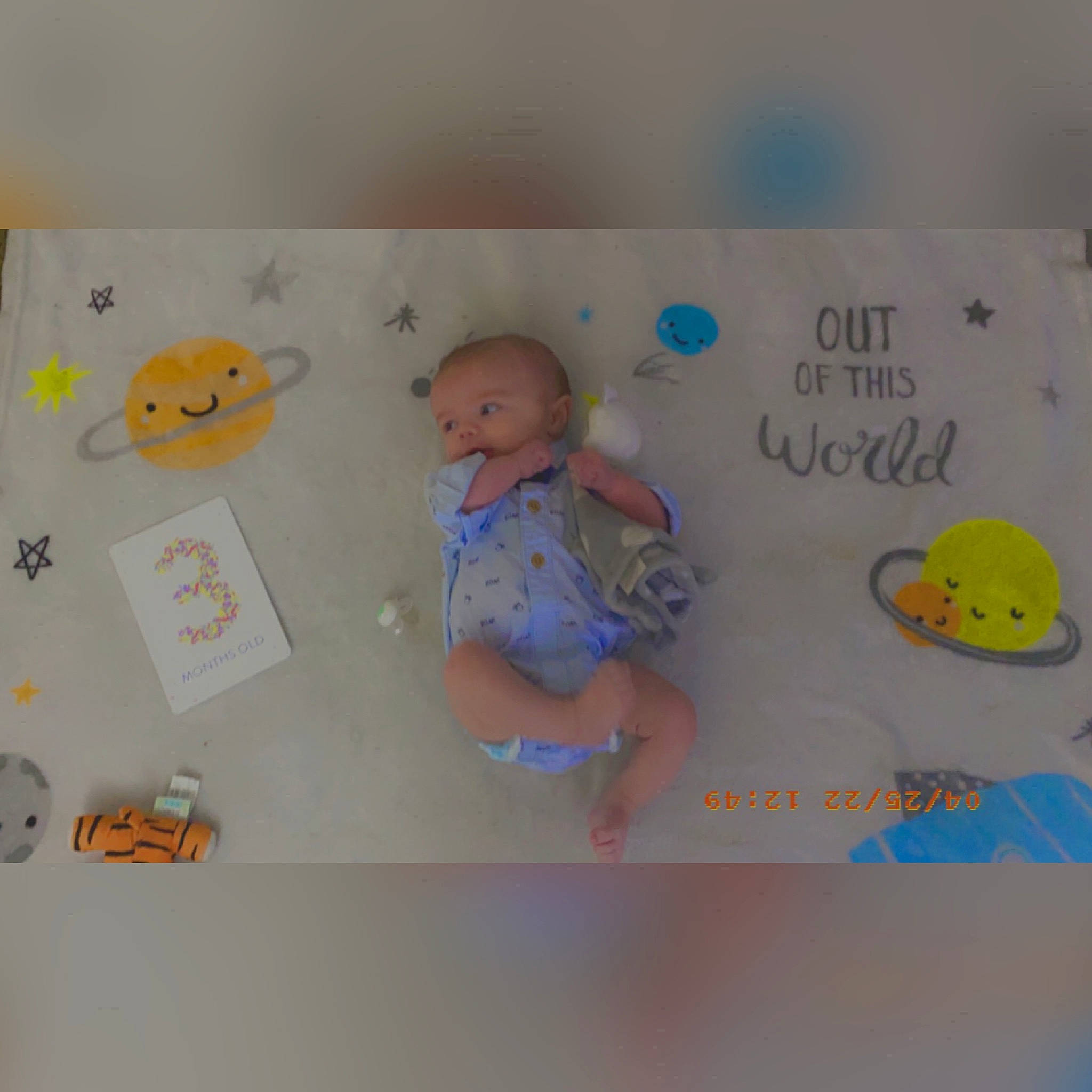 Liam joined the competition — help win amazing prizes! art, baby, baby_products, baby_toddler_clothing, baby_toys, child, circle, font, happy, paper, paper_product, pattern, person, room, sleeve, t_shirt, toddler, toy