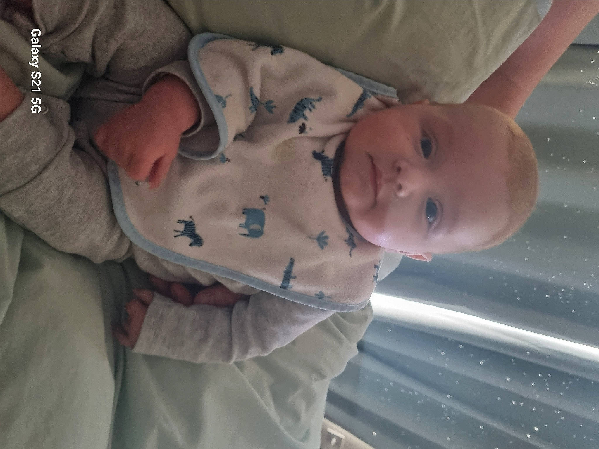 Ewan joined the competition — help win amazing prizes! baby, baby_products, baby_toddler_clothing, cheek, chest, child, comfort, elbow, eye, hand, happy, human_body, lip, mouth, nose, pattern, person, skin, sleeve, toddler