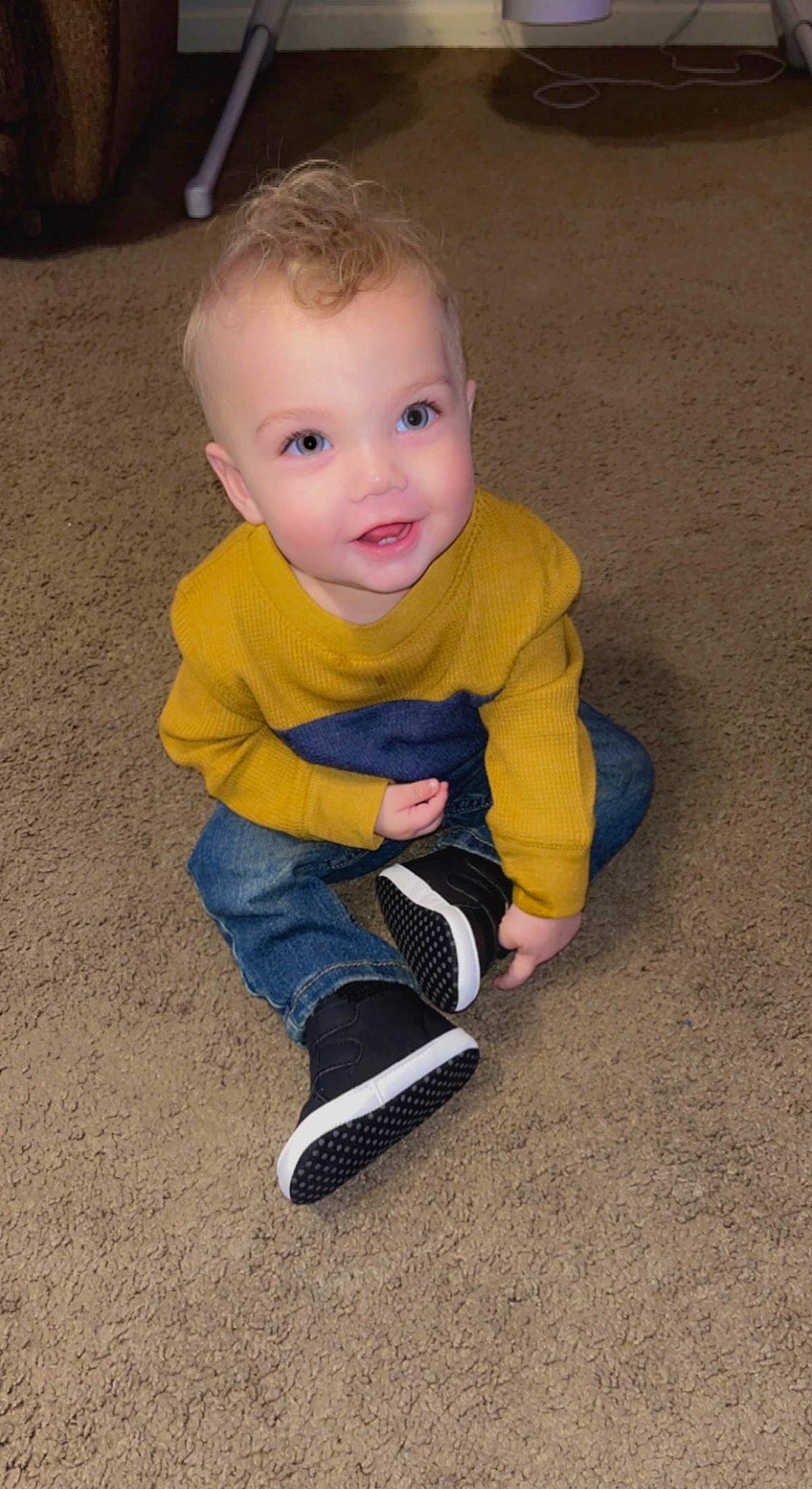 Haisten joined the competition — help win amazing prizes! asphalt, baby, baby_toddler_clothing, cheek, child, finger, floor, flooring, fun, grass, hand, human_body, human_leg, iris, leg, person, road_surface, sleeve, smile, toddler