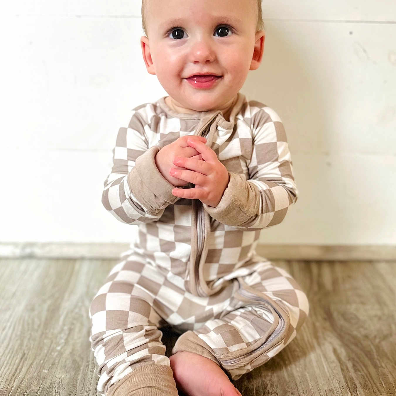 Jett joined the competition — help win amazing prizes! accessories, baby, babylaughing, barefoot, blonde, bodypart, clothing, dress, face, finger, fist, formalwear, hair, hand, happy, hardwood, head, jeans, laughing, longsleeve