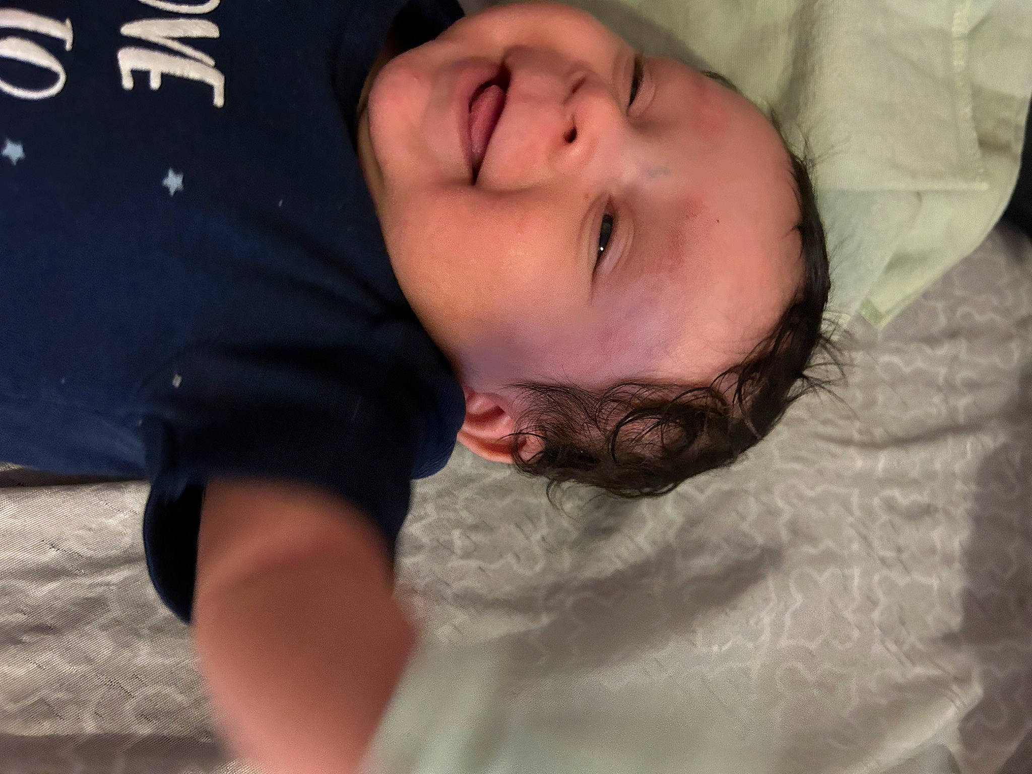 Airimiss is registered to the contest to win money with this photo: arm, baby, baby_toddler_clothing, cheek, child, chin, comfort, eye, eyebrow, flash_photography, fun, happy, joy, lip, mouth, nose, person, portrait_photography, skin, sleeve