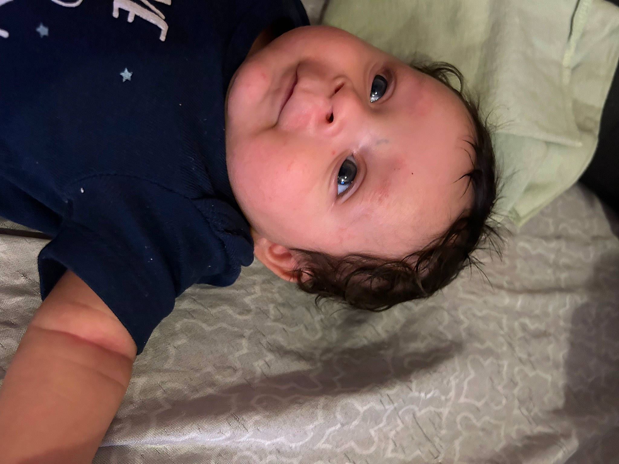 Airimiss is registered to the contest to win money with this photo: baby, baby_toddler_clothing, cheek, child, comfort, eye, eyebrow, eyelash, face, fun, iris, lip, mouth, nose, person, sitting, skin, sleeve, smile, toddler