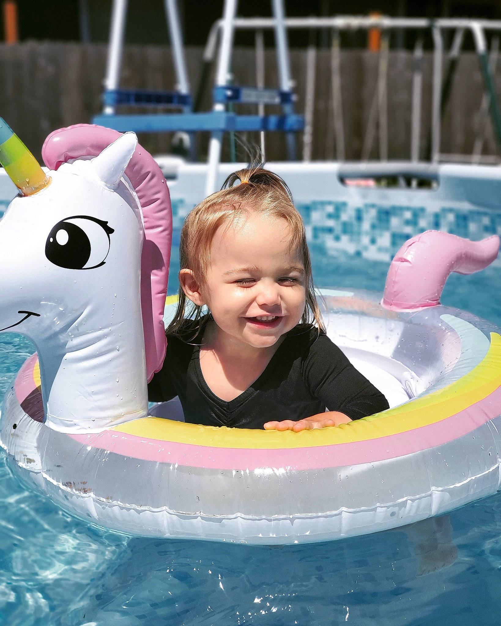 Annalee joined the competition — help win amazing prizes! baby_float, baby_products, child, fun, games, inflatable, joy, leisure, person, play, product, recreation, swimming_pool, toddler, vacation, water_park