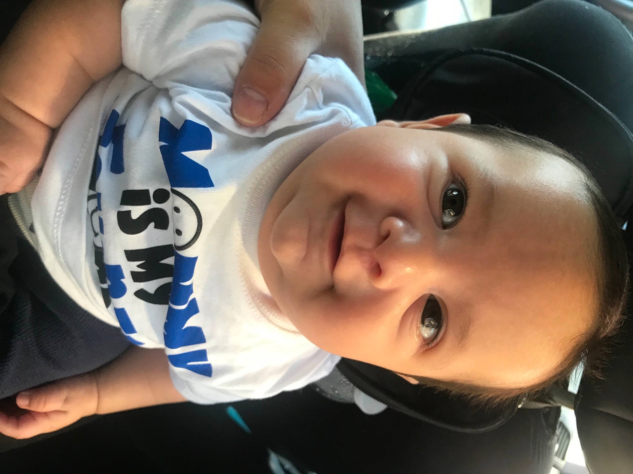 Israel is registered to the contest to win money with this photo: cheek, child, chin, cool, elbow, electric_blue, eyebrow, eyelash, fun, happy, hat, headgear, lip, mammal, mouth, neck, nose, person, skin, smile