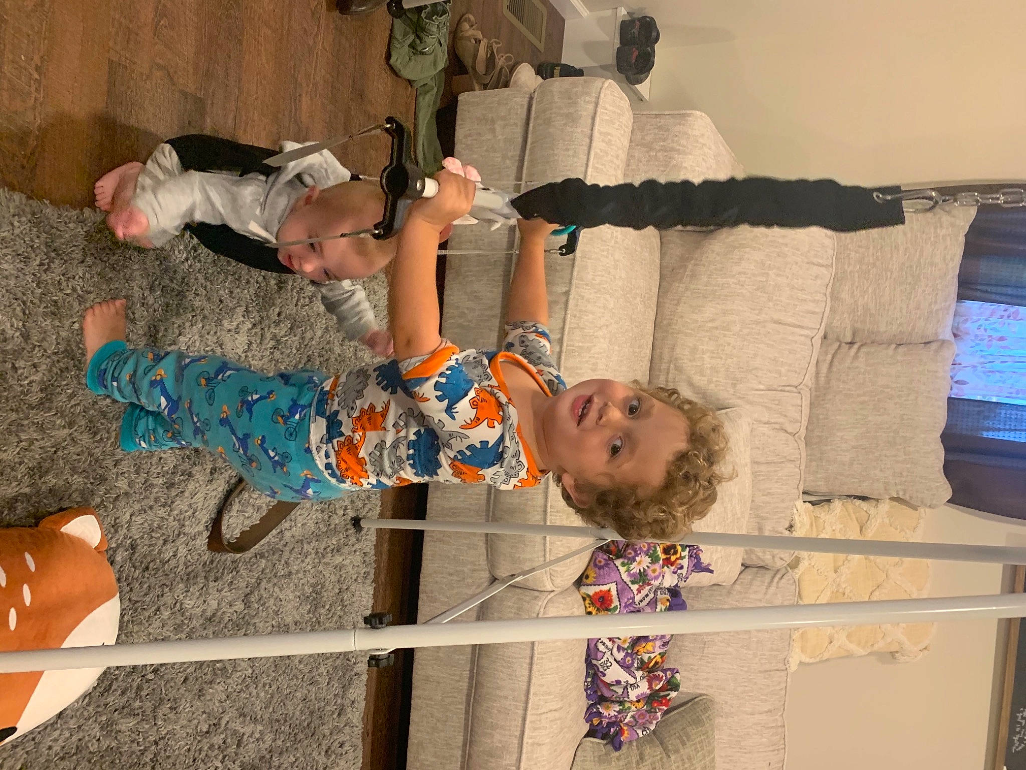 Amari joined the competition — help win amazing prizes! baby, child, comfort, fun, happy, person, plant, room, television, thigh, toddler, wood