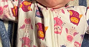 Kennedy joined the competition — help win amazing prizes! apparel, baby, blanket, cheerful, child, cute, face, happy, indoors, infant, lying_down, onesie, owl_pattern, person, portrait, skin, smile, striped, young, zipped